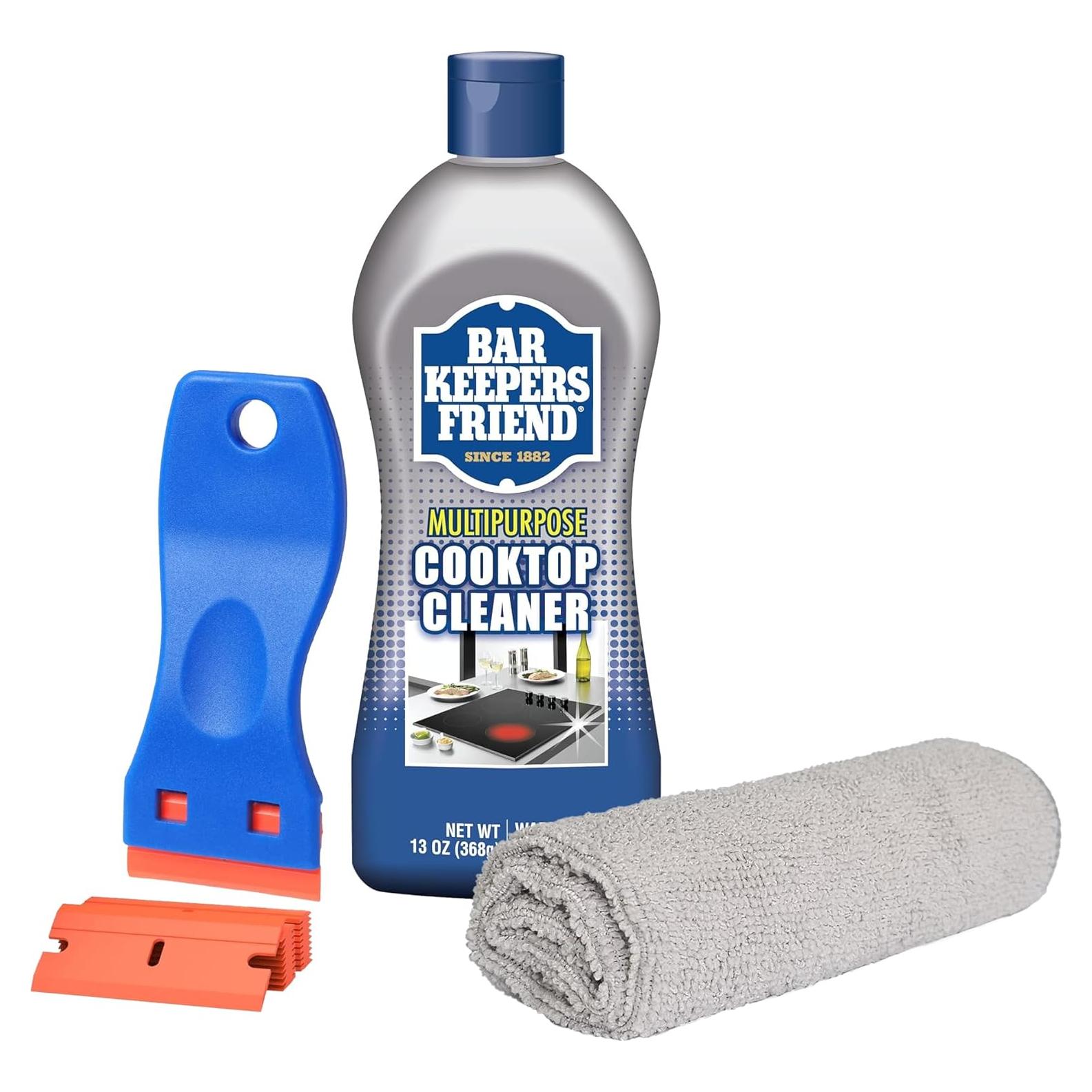 Limpiador de Cocina Bar Keepers Friend 385 ml + Paño y Raspador