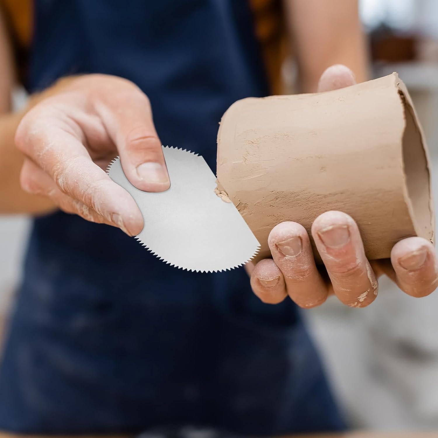 Kit de Herramientas de Cerámica YOKIVE 4 Piezas Acero Inoxidable