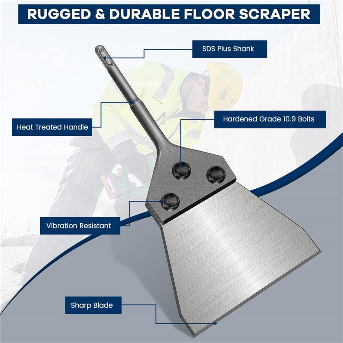 Kit raspador de suelo SDS Plus Juzjuly 27.9x15cm 0.84kg