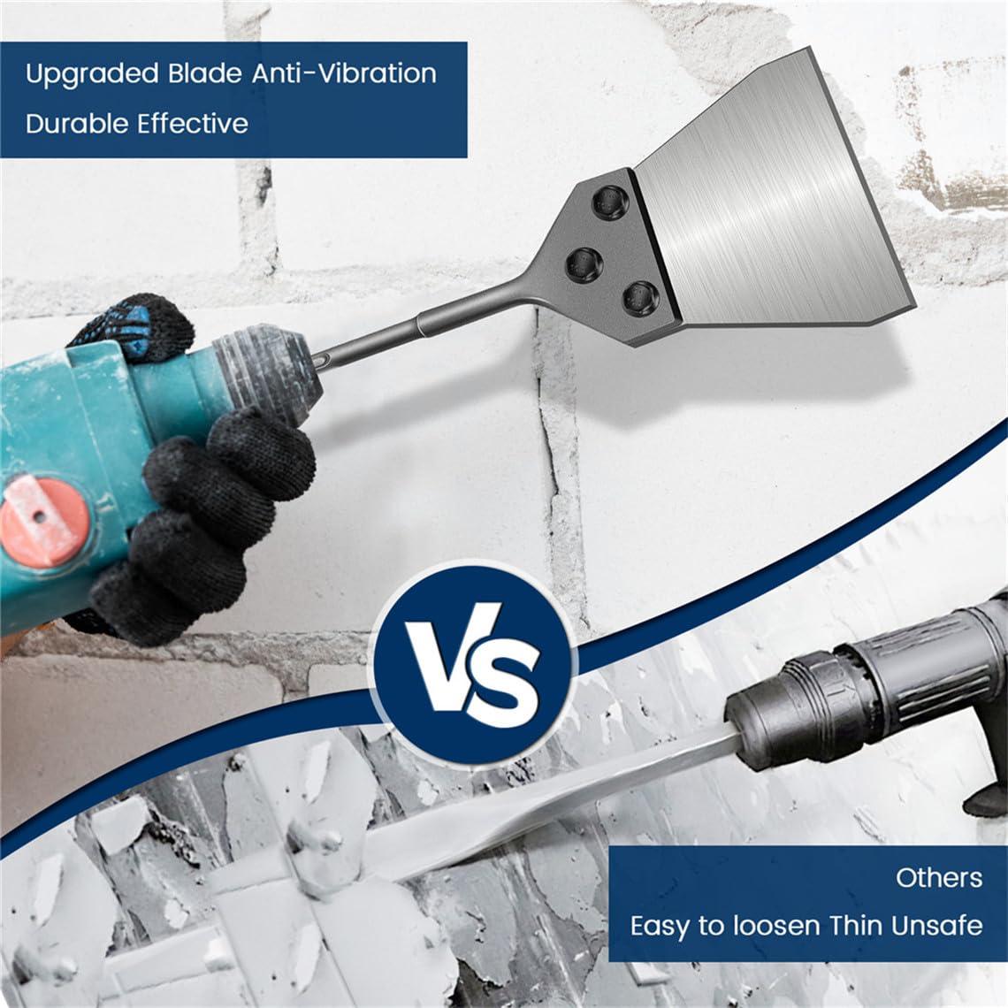 Kit raspador de suelo SDS Plus Juzjuly 27.9x15cm 0.84kg