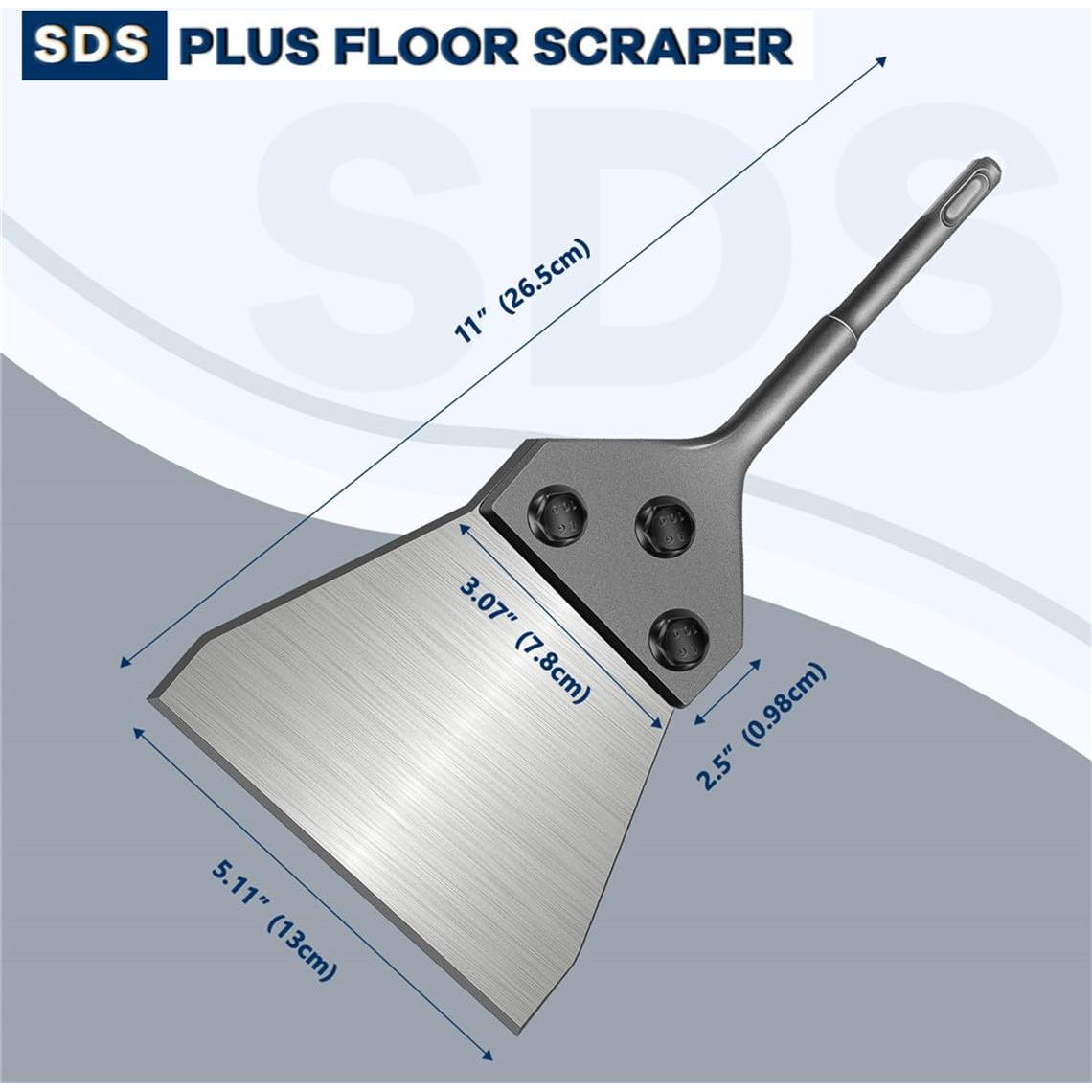 Kit raspador de suelo SDS Plus Juzjuly 27.9x15cm 0.84kg