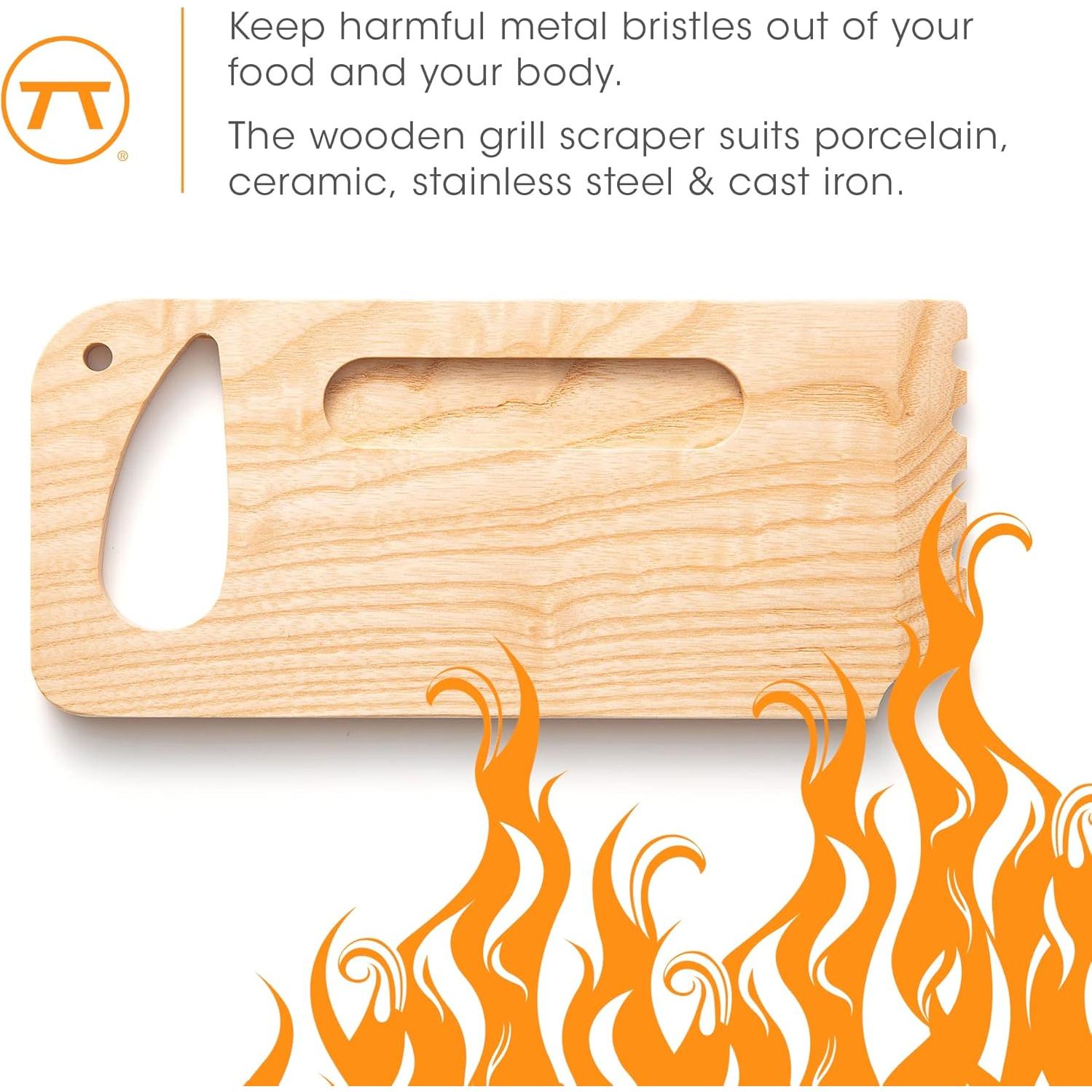 Raspador de Parrilla de Madera Outset 25,4 cm Bambú