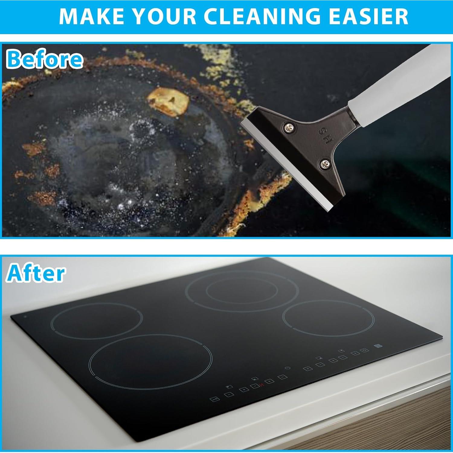 Raspador de Suelos Greeily 31-61" Mango Largo Acero Inoxidable