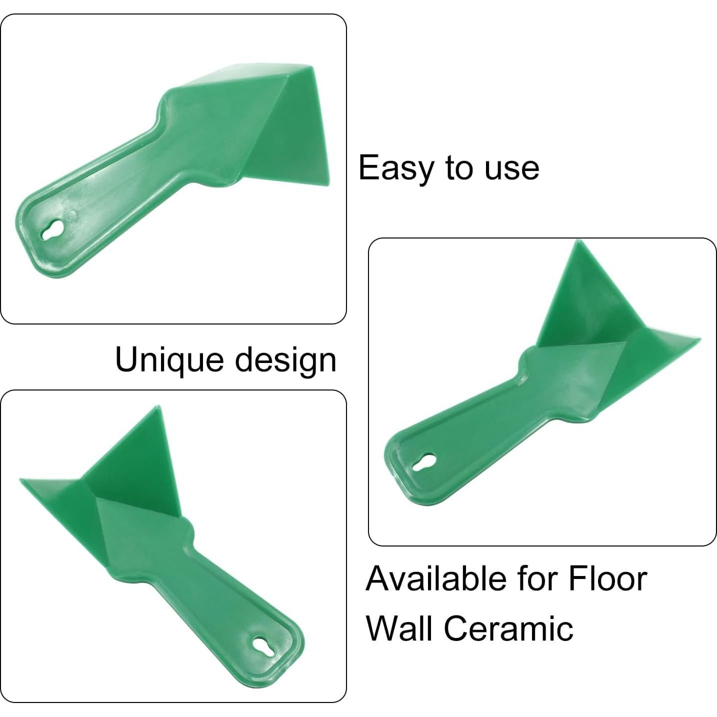 2 Raspadores de Esquina de Yeso Unlorspy Verde 17x9.5 cm