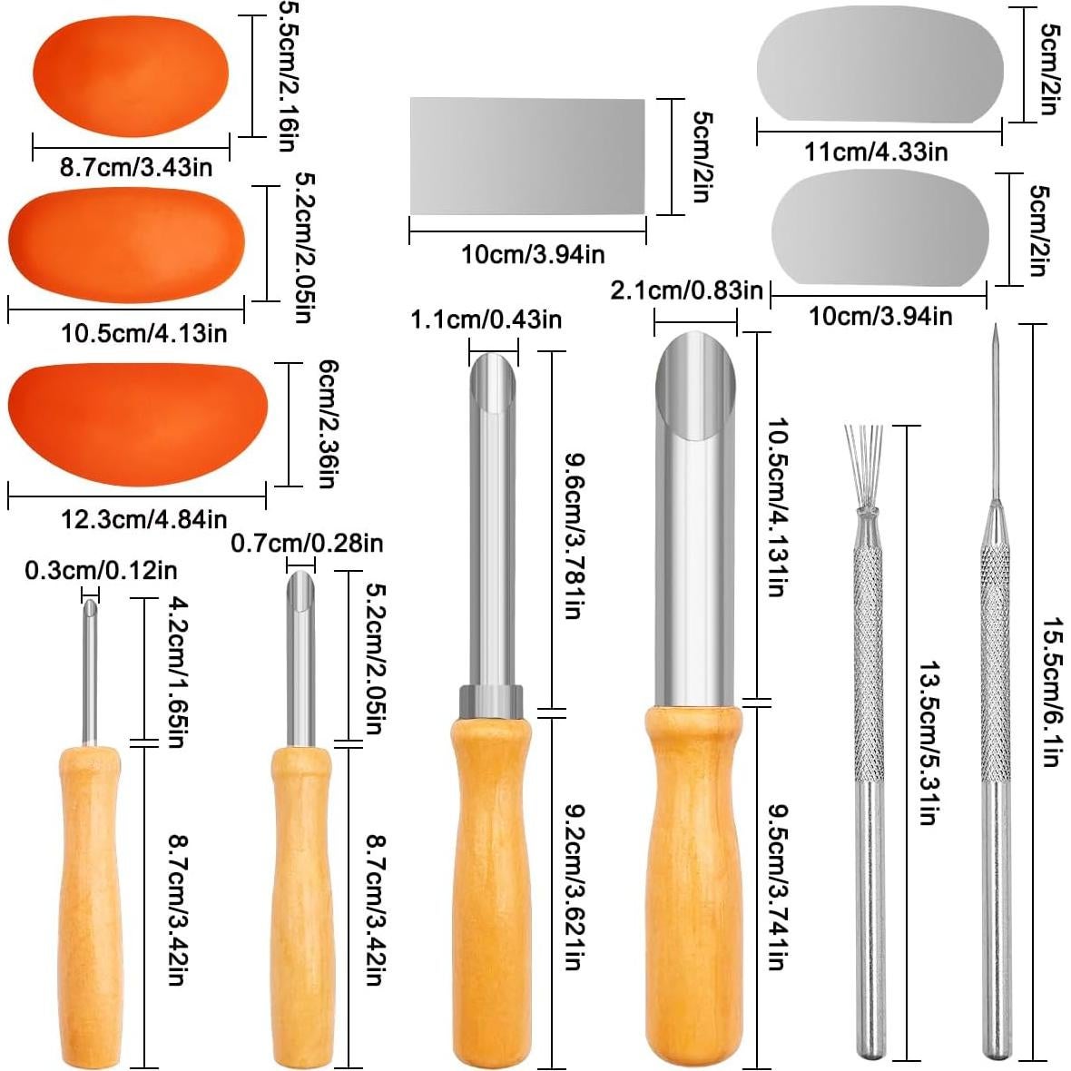 Juego de Herramientas de Cerámica CKANDAY - 3 Ribs, 3 Cuchillas, 4 Cortadores