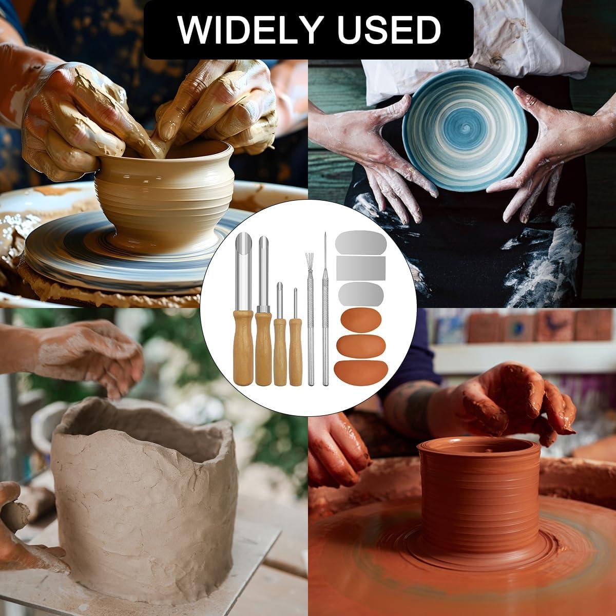 Juego de Herramientas de Cerámica CKANDAY - 3 Ribs, 3 Cuchillas, 4 Cortadores