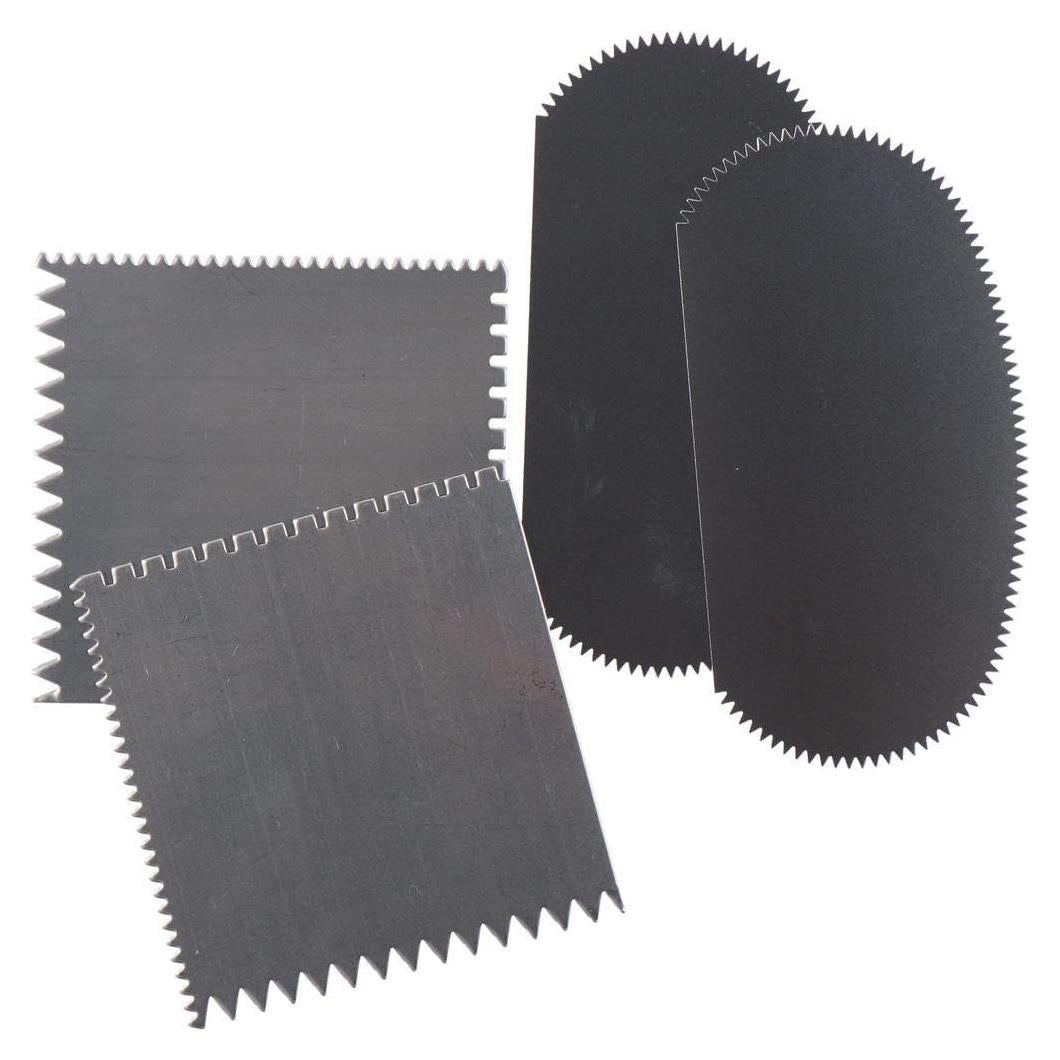 Conjunto 4 Raspadores de Arcilla Acero Inoxidable Uniquer