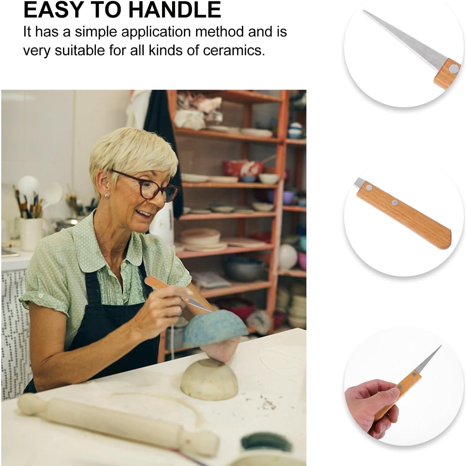 Herramientas de Grabado EXCEART 4 Pcs Mango Madera Acero