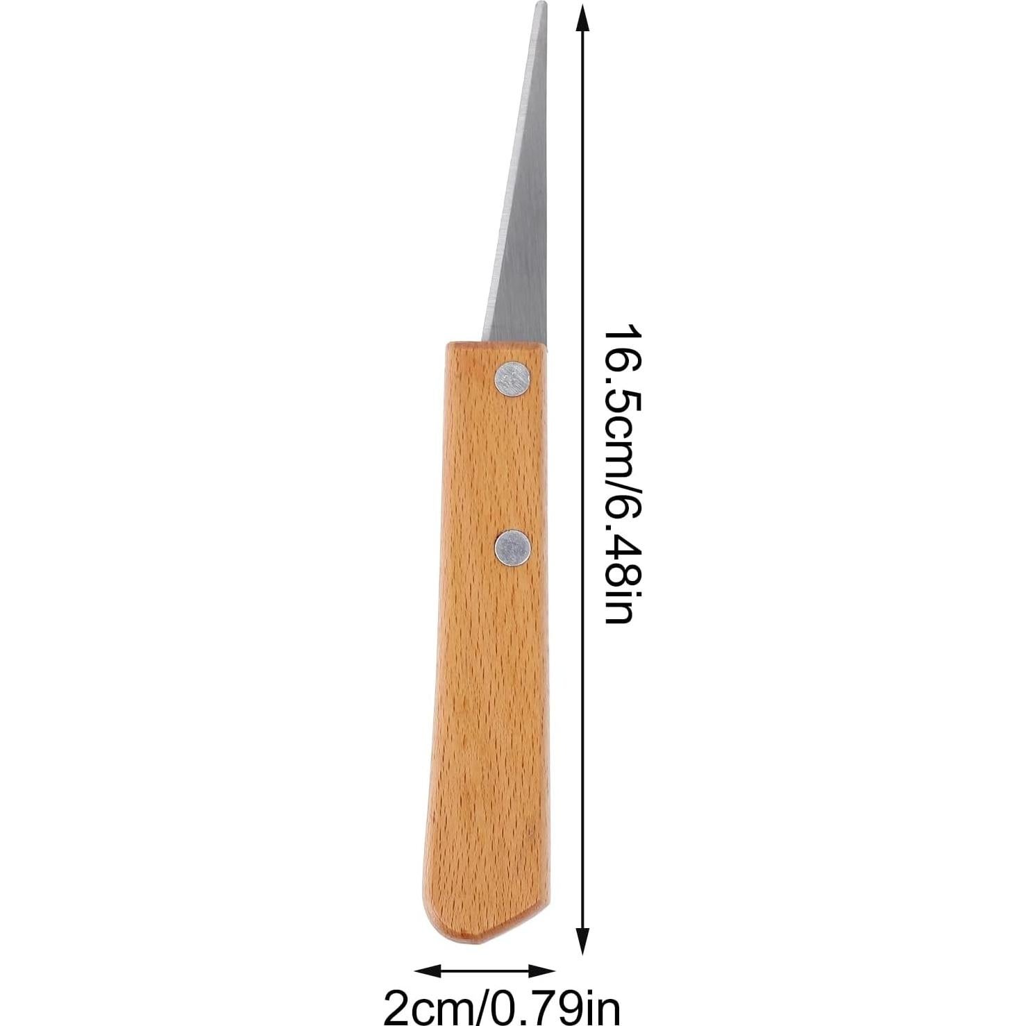 Herramientas de Grabado EXCEART 4 Pcs Mango Madera Acero