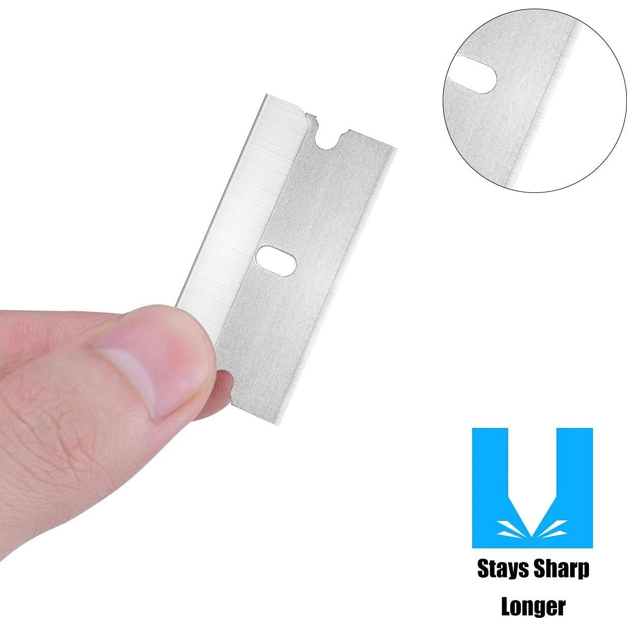 Cuchillas de Afeitar JIKIOU 200 Pcs Acero al Carbono