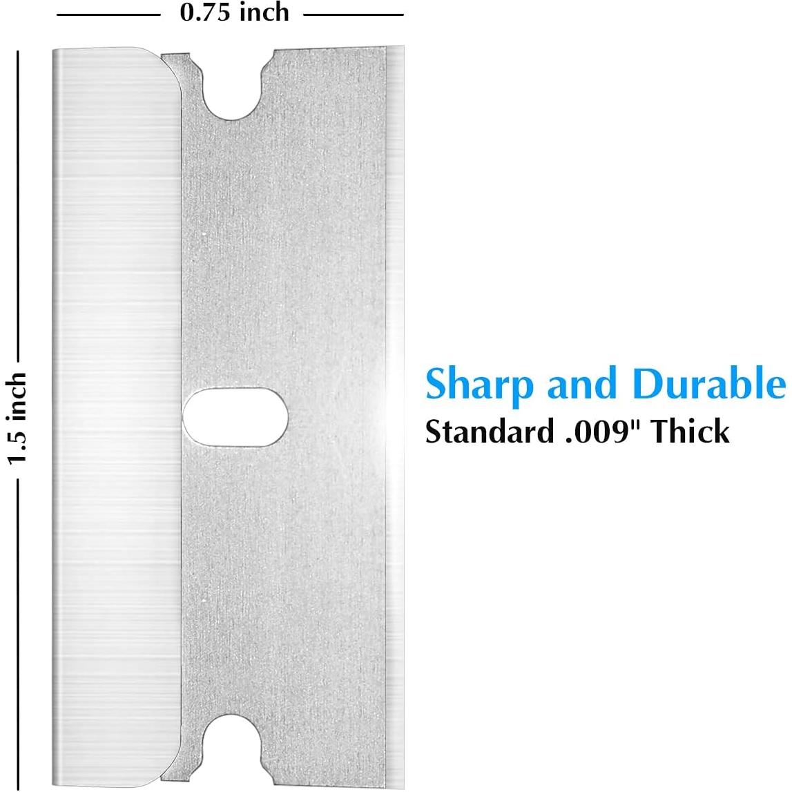 Cuchillas de Afeitar JIKIOU 200 Pcs Acero al Carbono