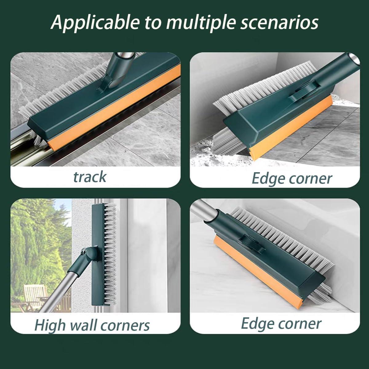 Cepillo de Piso 2 en 1 HZACHYX con Mango Largo y Raspador