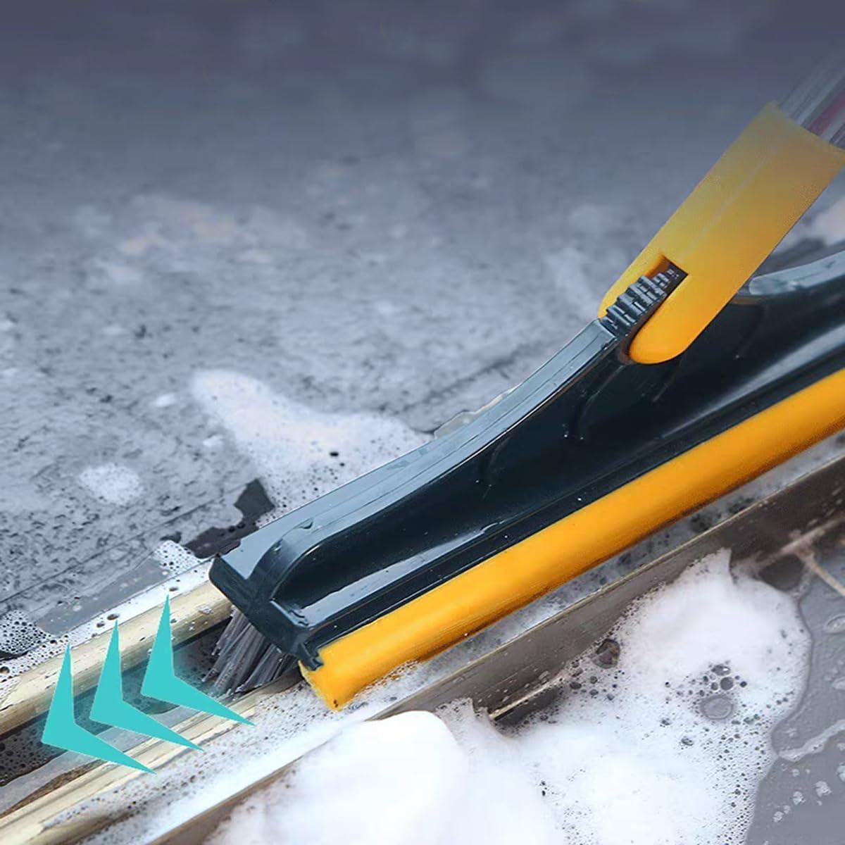 Cepillo de Piso 2 en 1 HZACHYX con Mango Largo y Raspador