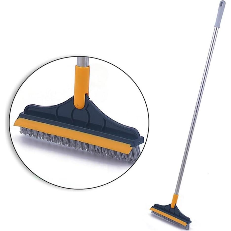 Cepillo de Piso 2 en 1 HZACHYX con Mango Largo y Raspador