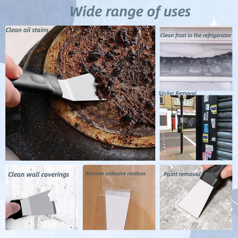 Juego de 2 raspadores de limpieza acero inoxidable gsplmm