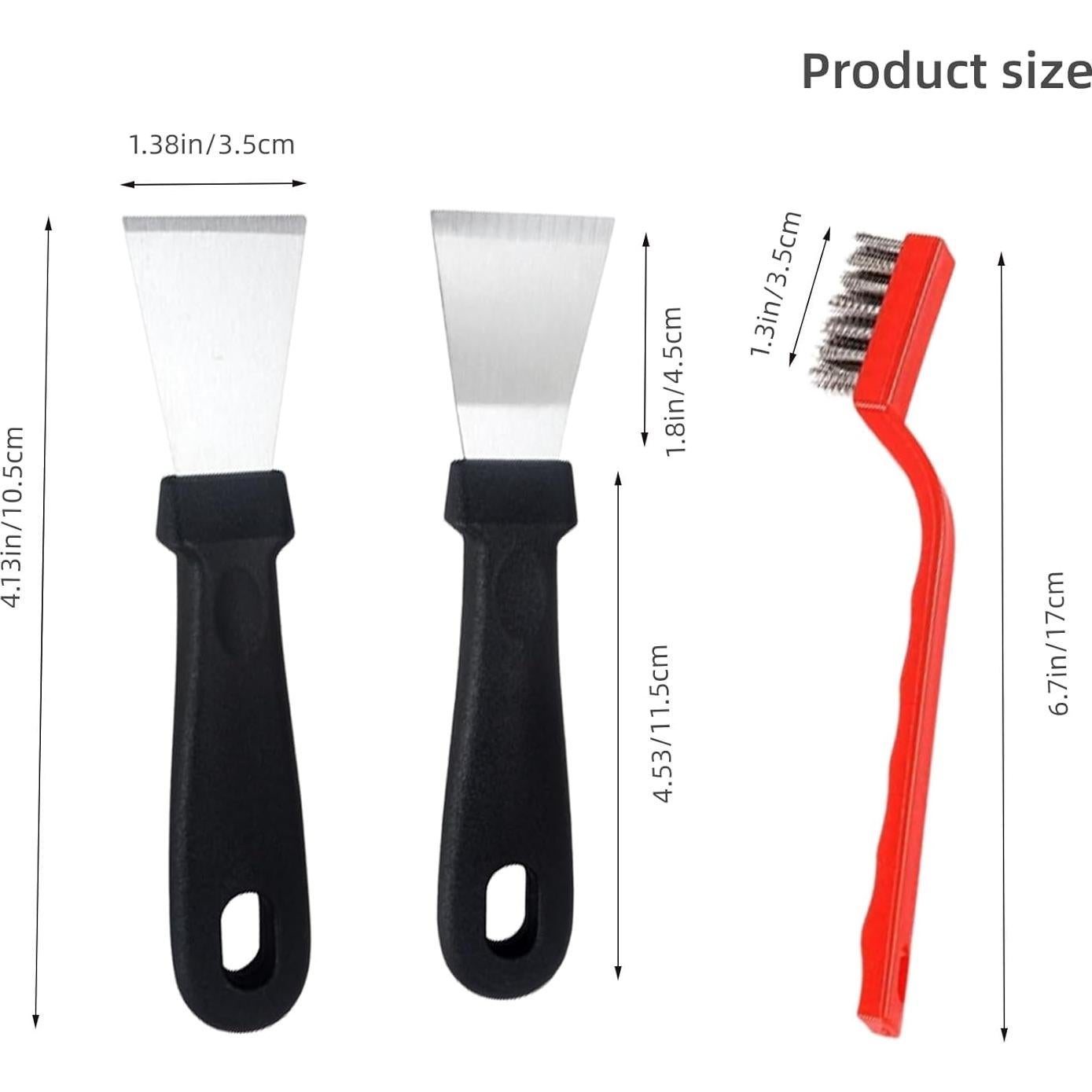 Juego de 2 raspadores de limpieza acero inoxidable gsplmm