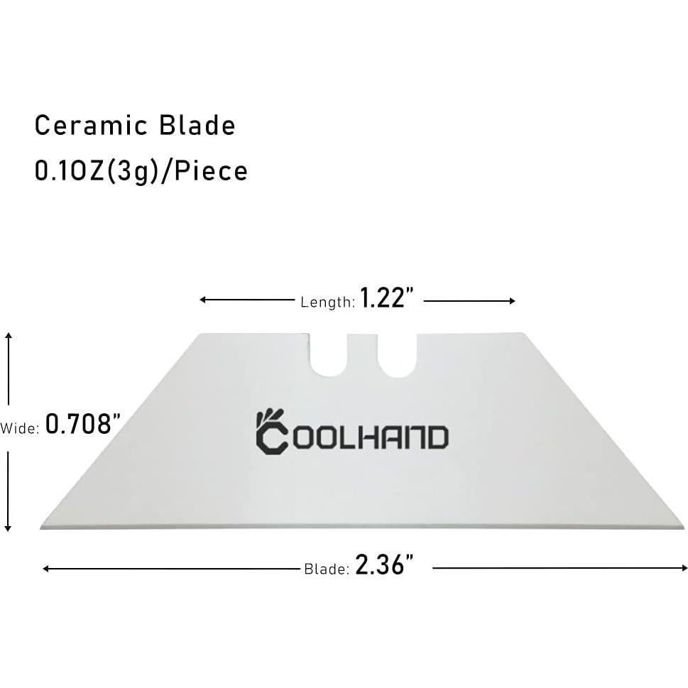 Cuchillas de Cerámica Cool Hand 6 Pcs para Cortar Cajas