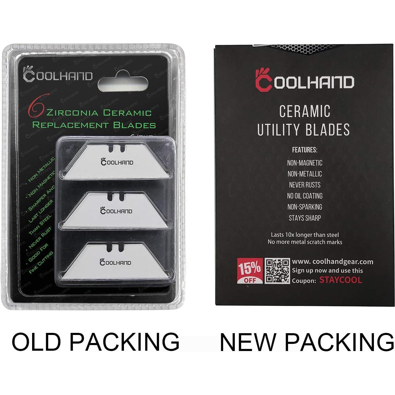 Cuchillas de Cerámica Cool Hand 6 Pcs para Cortar Cajas