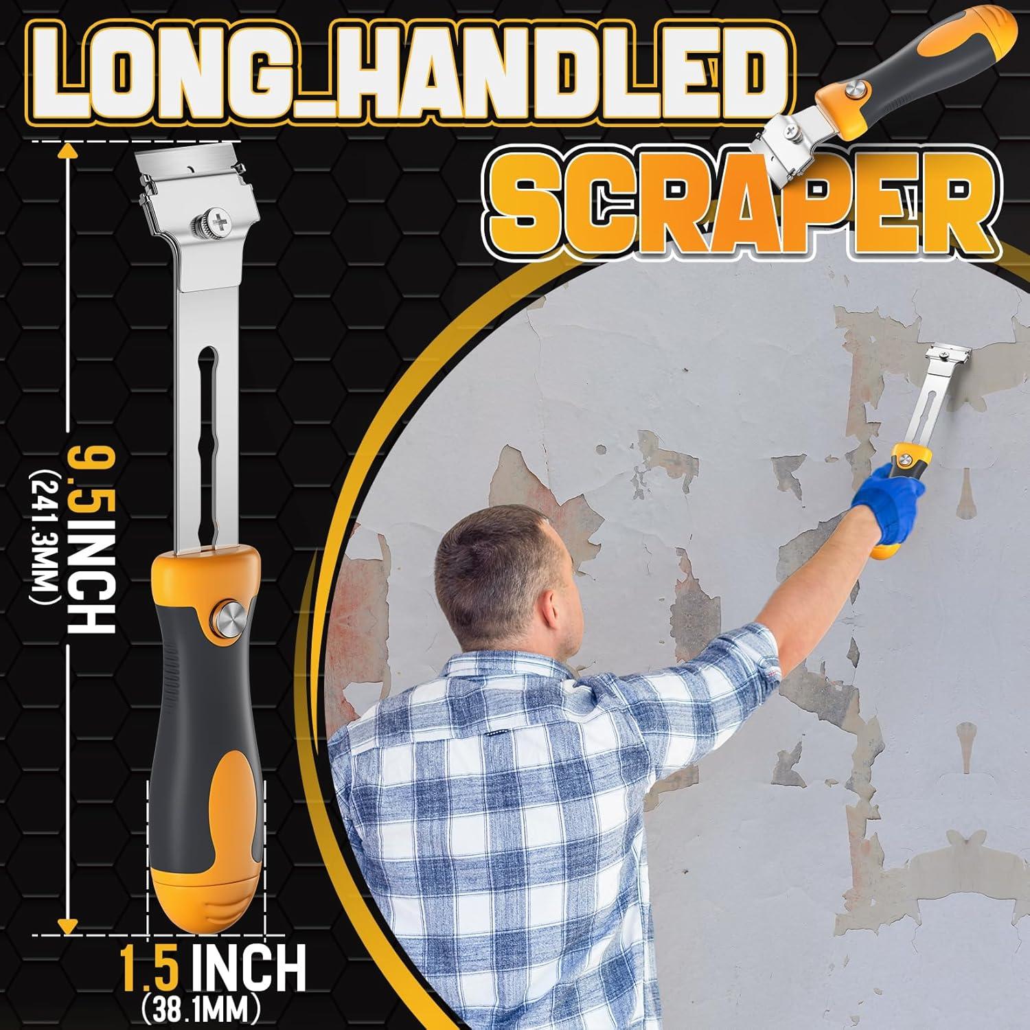 Raspador de Cuchillas DIYSELF 12PCS con Mango Extensible