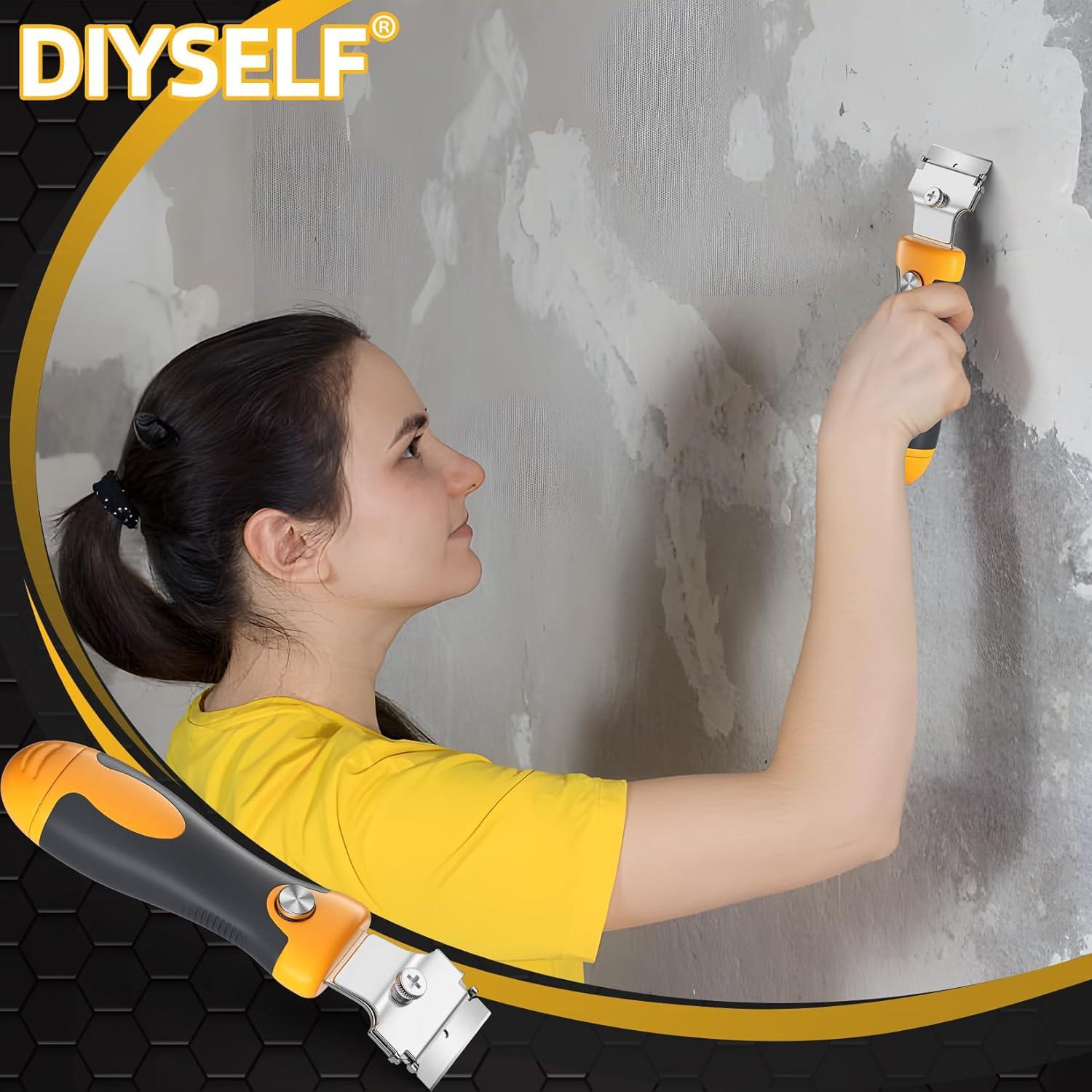 Raspador de Cuchillas DIYSELF 12PCS con Mango Extensible