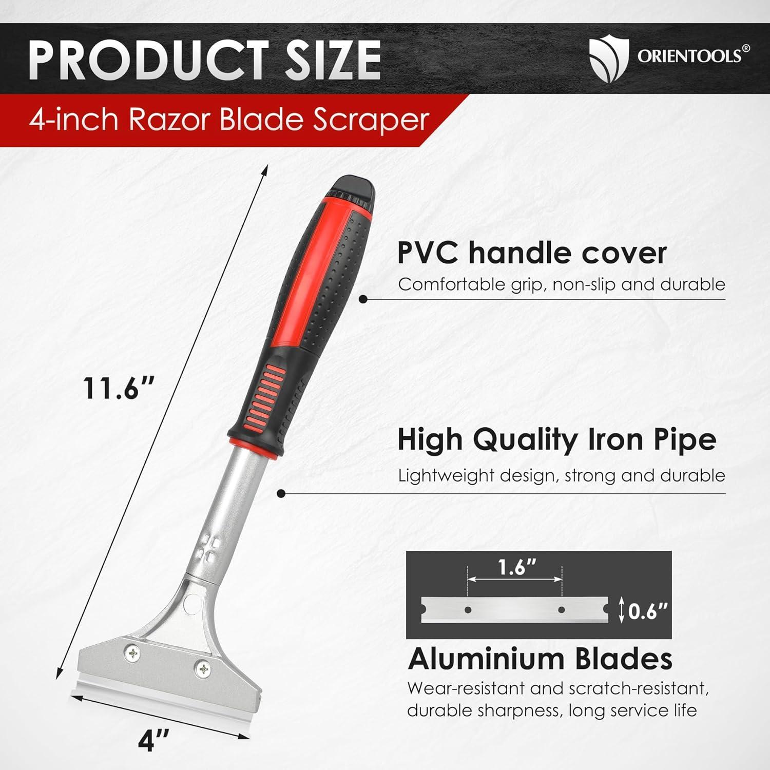 Rascador de Cuchilla 10 cm ORIENTOOLS Mango Largo Mejorado