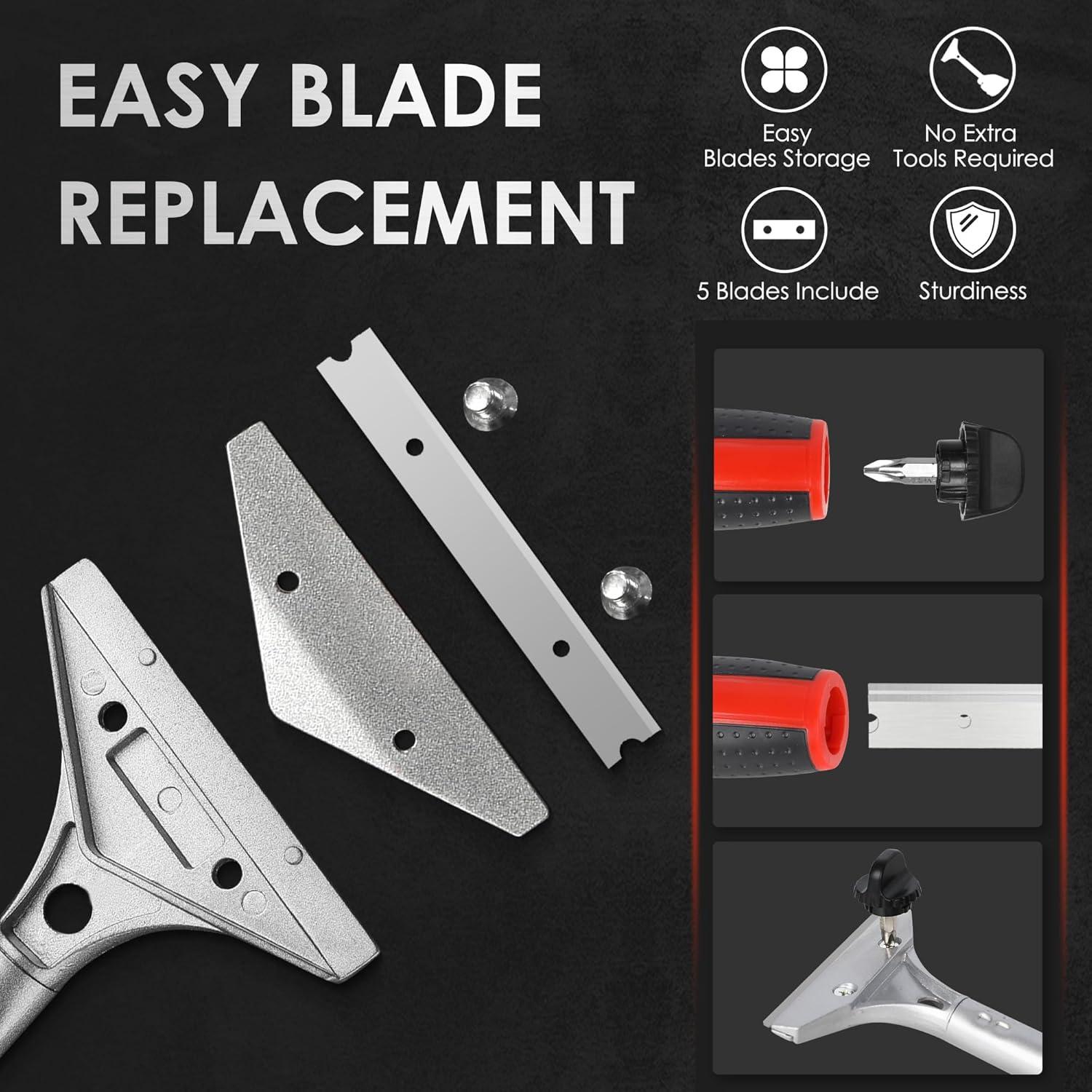 Rascador de Cuchilla 10 cm ORIENTOOLS Mango Largo Mejorado