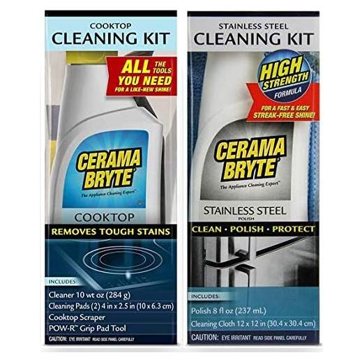Limpiador de Acero Inoxidable Cerama Bryte 10 oz + 8 oz
