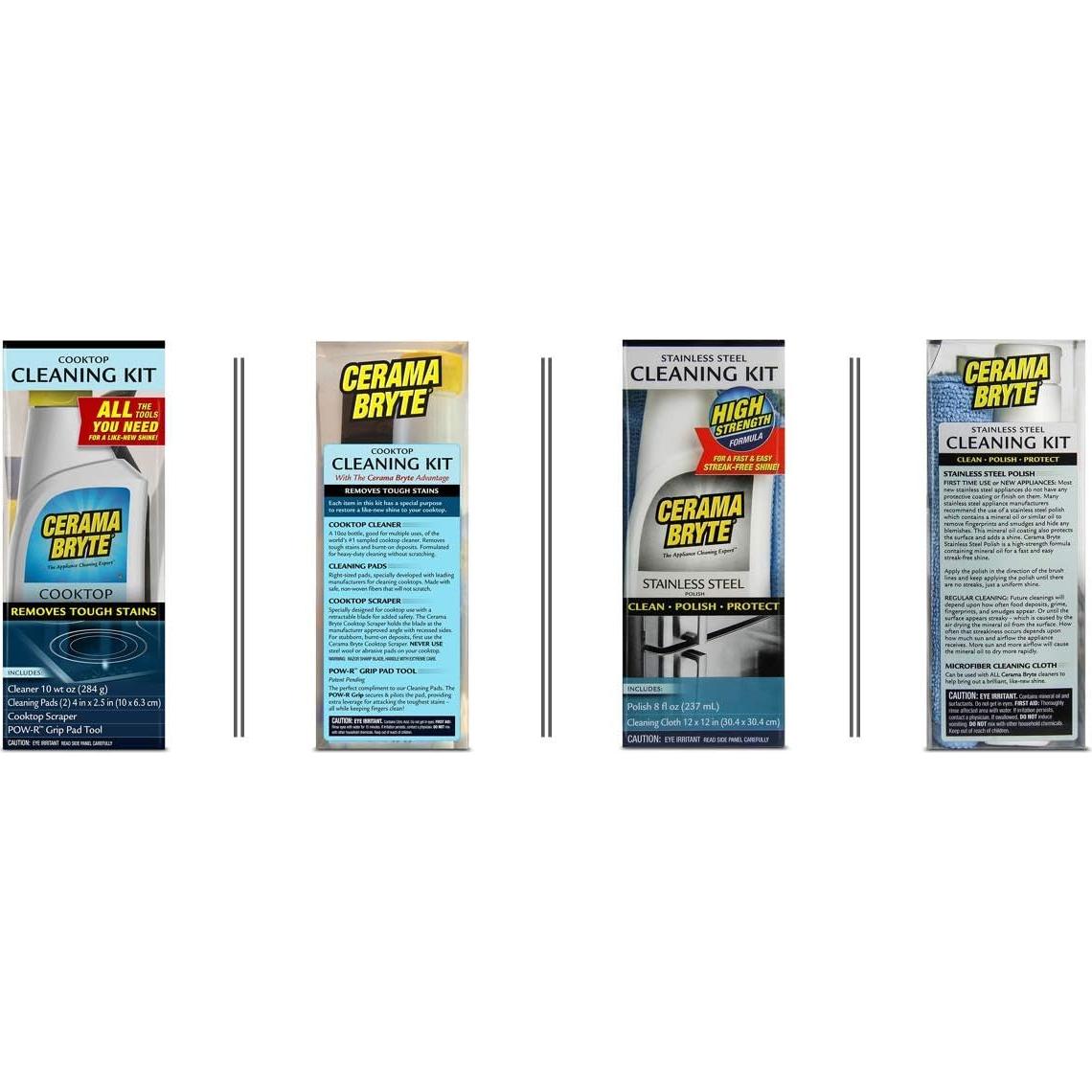 Limpiador de Acero Inoxidable Cerama Bryte 10 oz + 8 oz