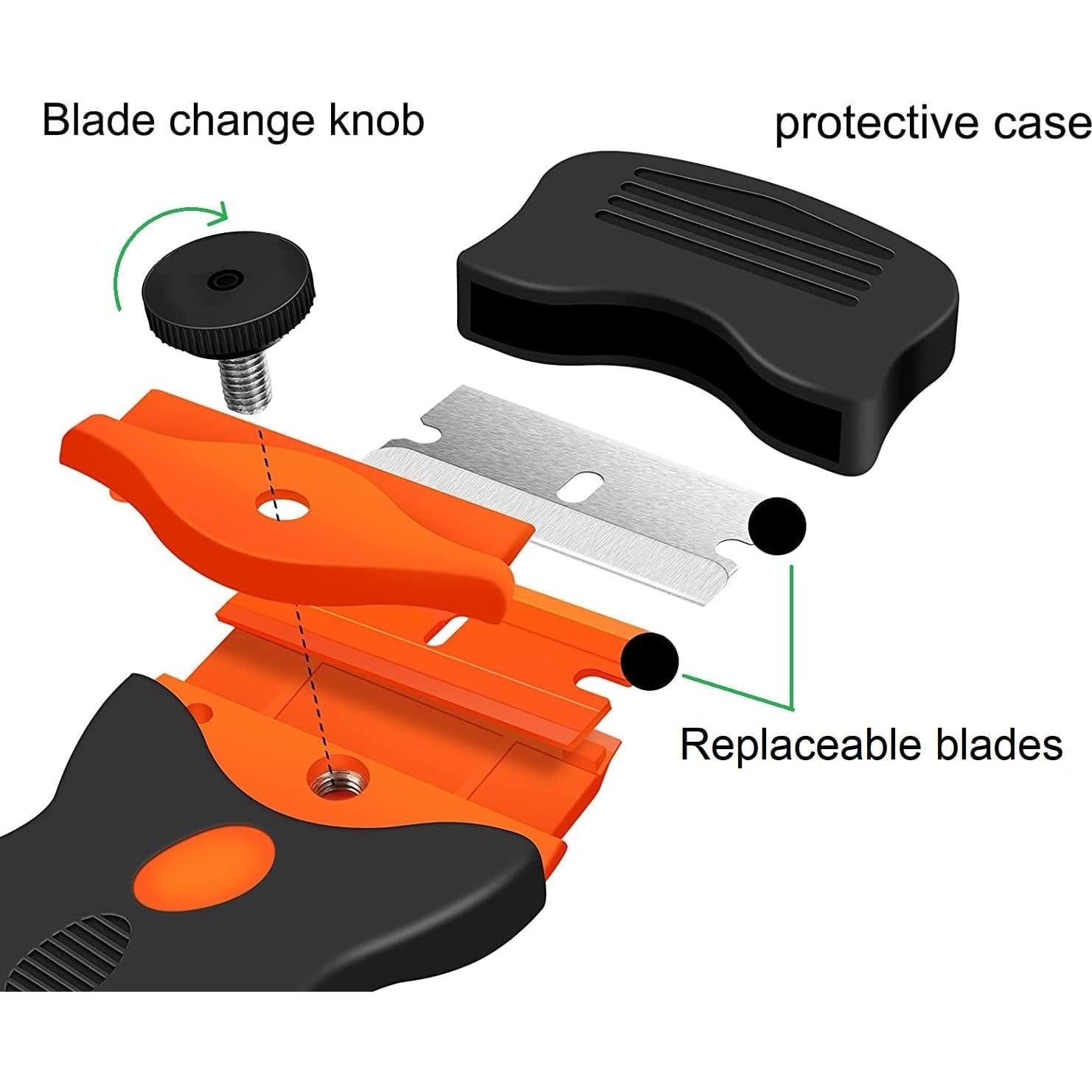 Raspador Doble Filo CANOPUS con 10 Cuchillas Metal y Plástico