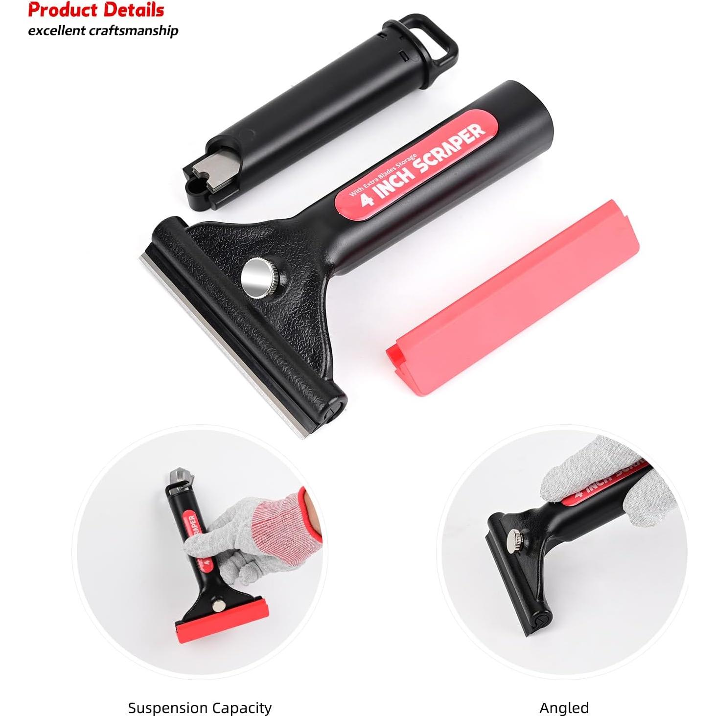 Raspador de Cuchillas EHDIS 4" con 10 Cuchillas Repuesto