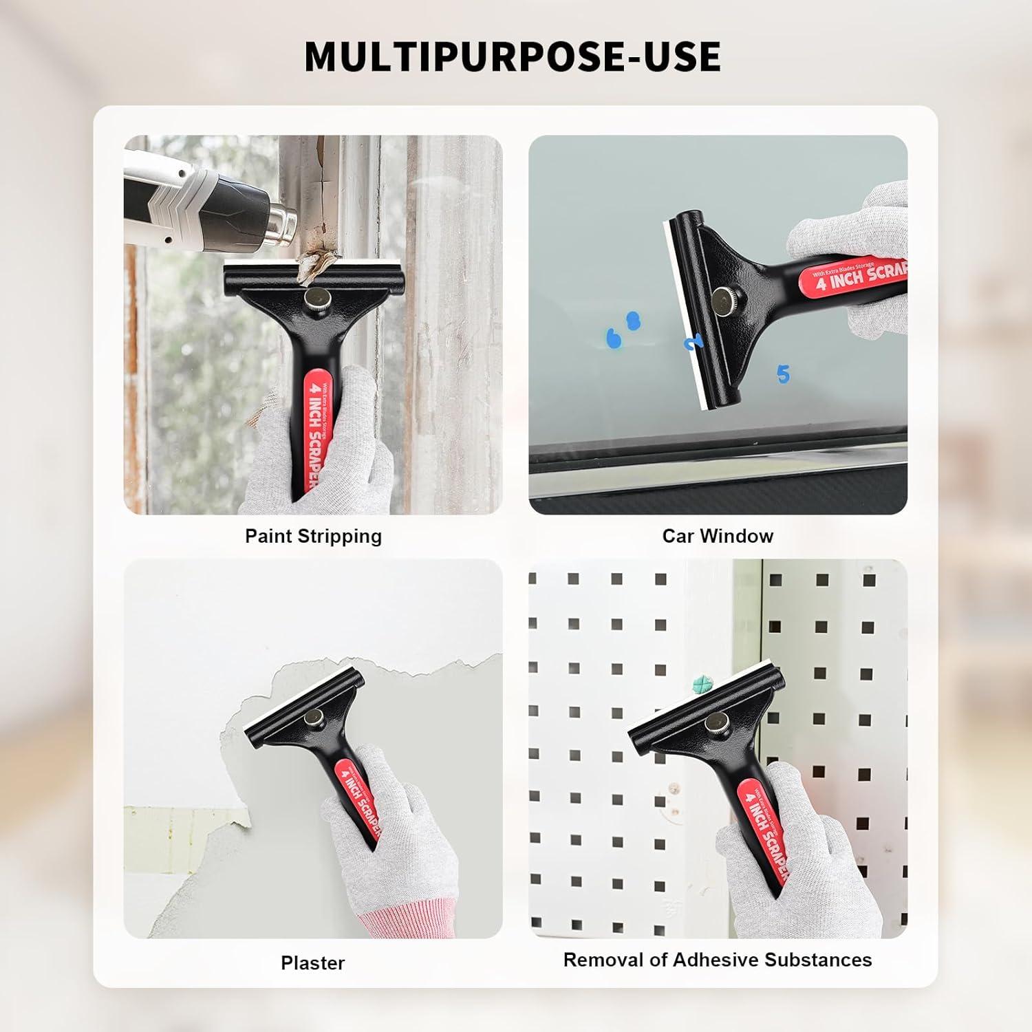 Raspador de Cuchillas EHDIS 4" con 10 Cuchillas Repuesto