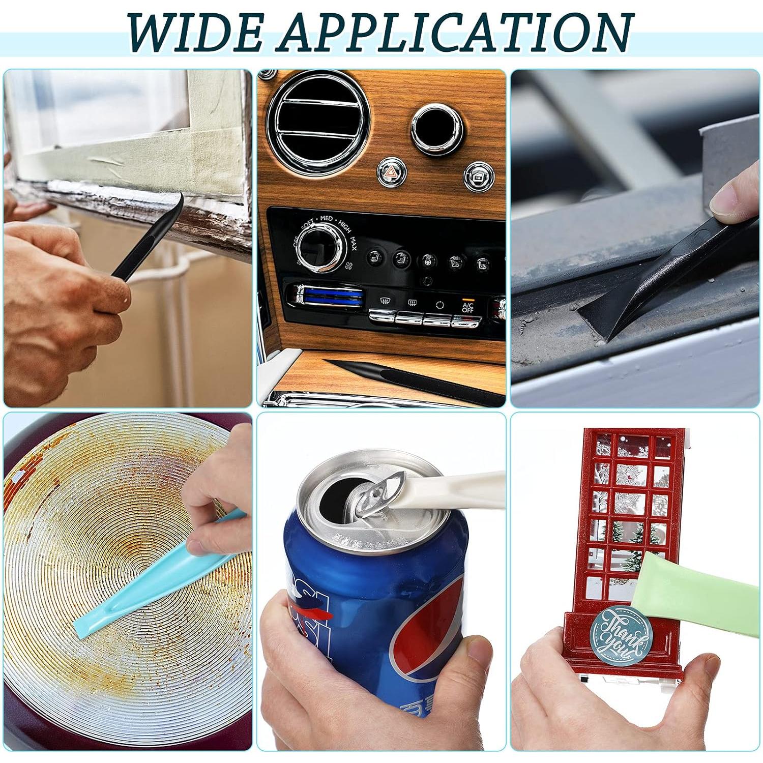 Raspadores de limpieza plásticos Honoson, 6 piezas, sin rayones