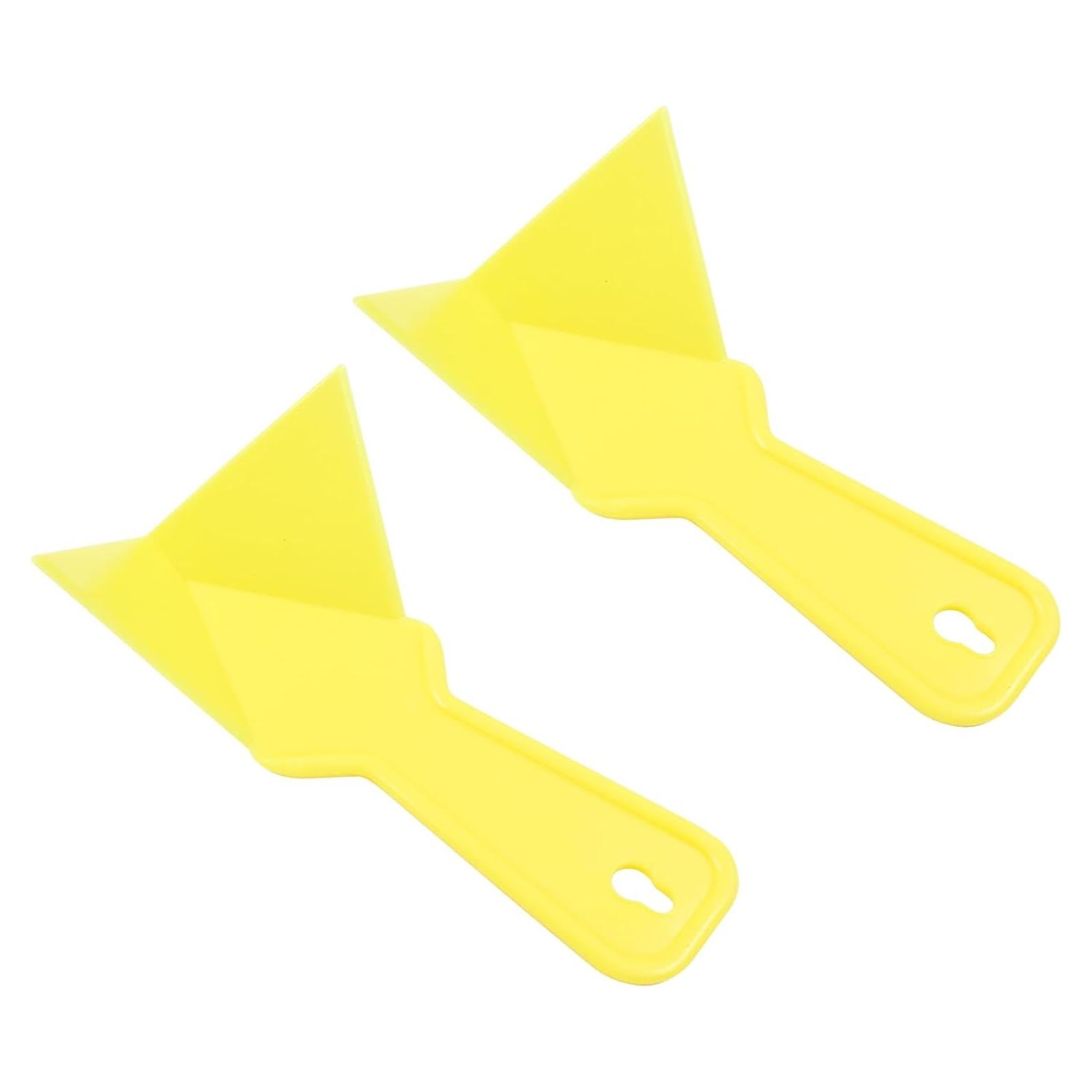 2 Raspadores de Esquina de Yeso Amarillo 17x10 cm ABS