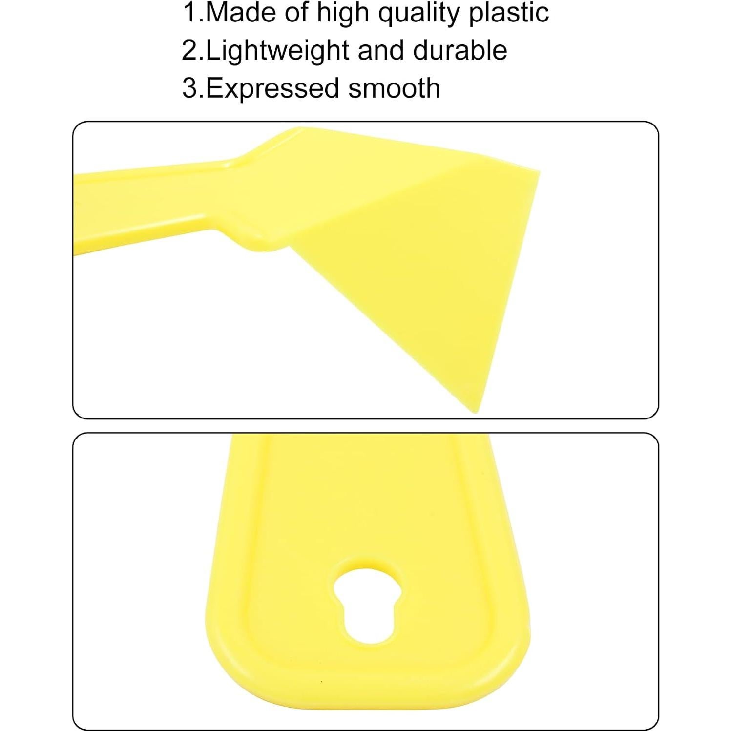 2 Raspadores de Esquina de Yeso Amarillo 17x10 cm ABS