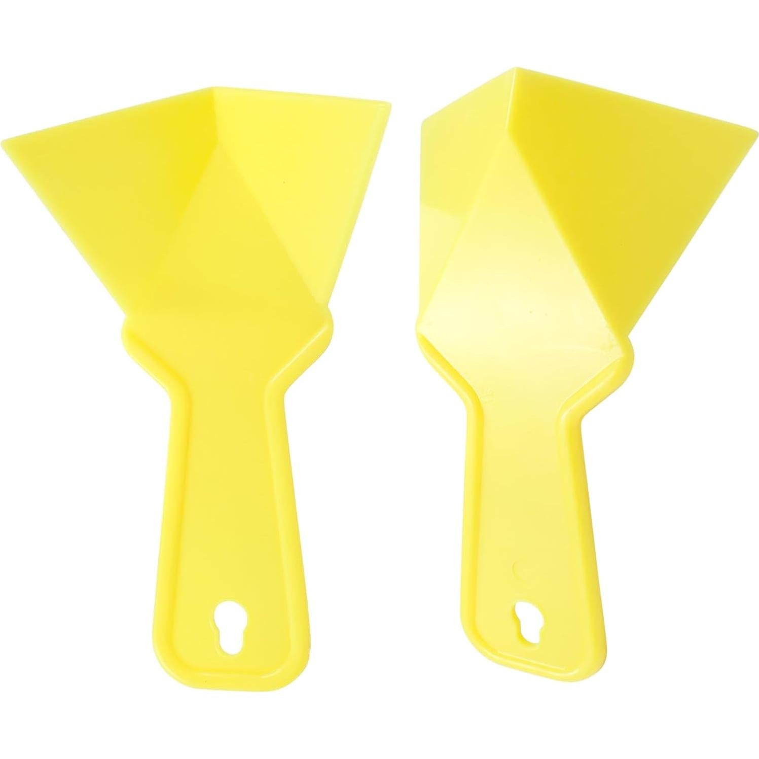 2 Raspadores de Esquina de Yeso Amarillo 17x10 cm ABS