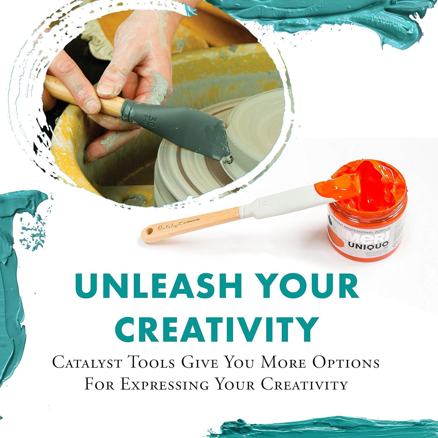 Mini cuchilla de silicona Princeton Catalyst No. 4 para arte