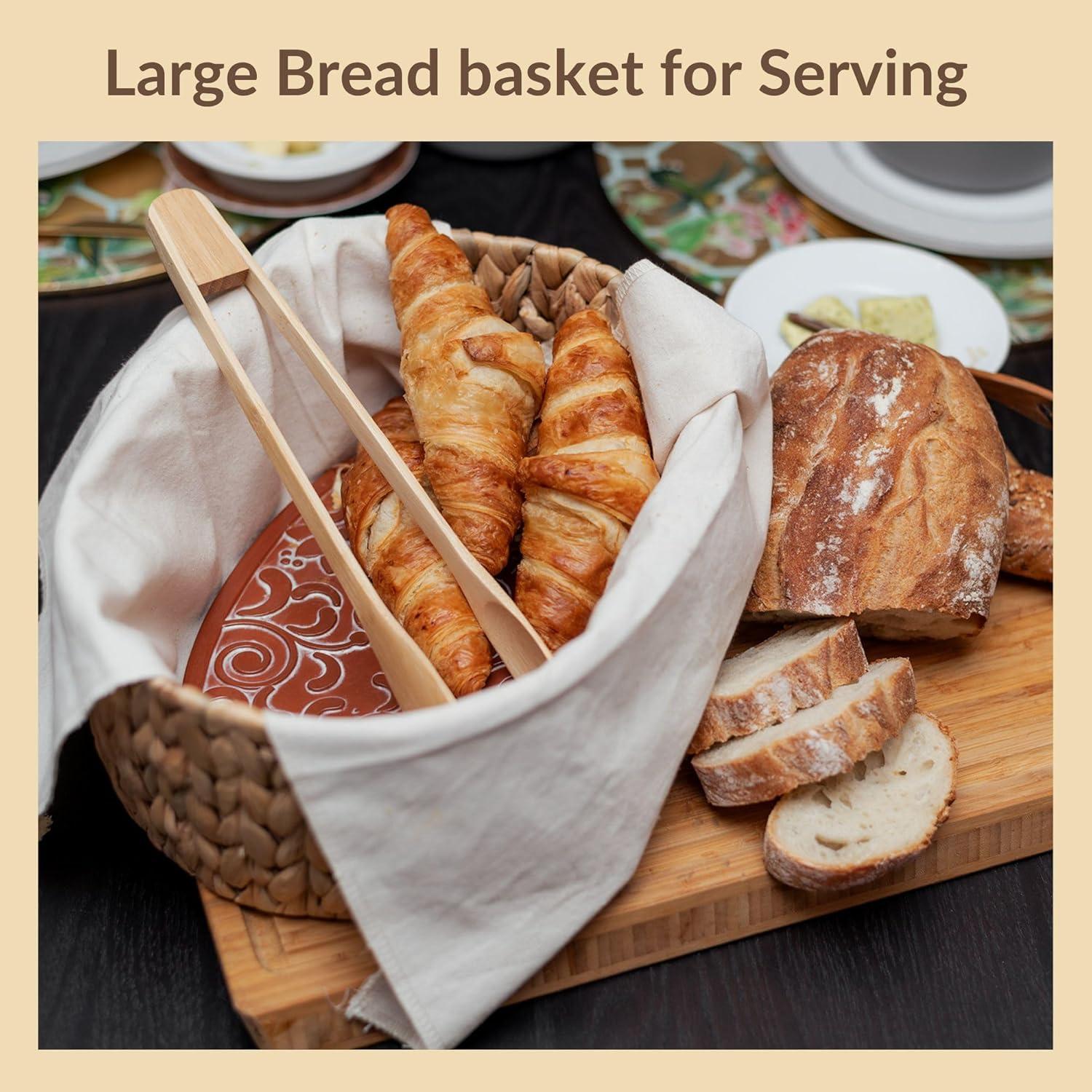 Cesta Calentadora de Pan Meryotsa 24x13x8.7 cm Ratan