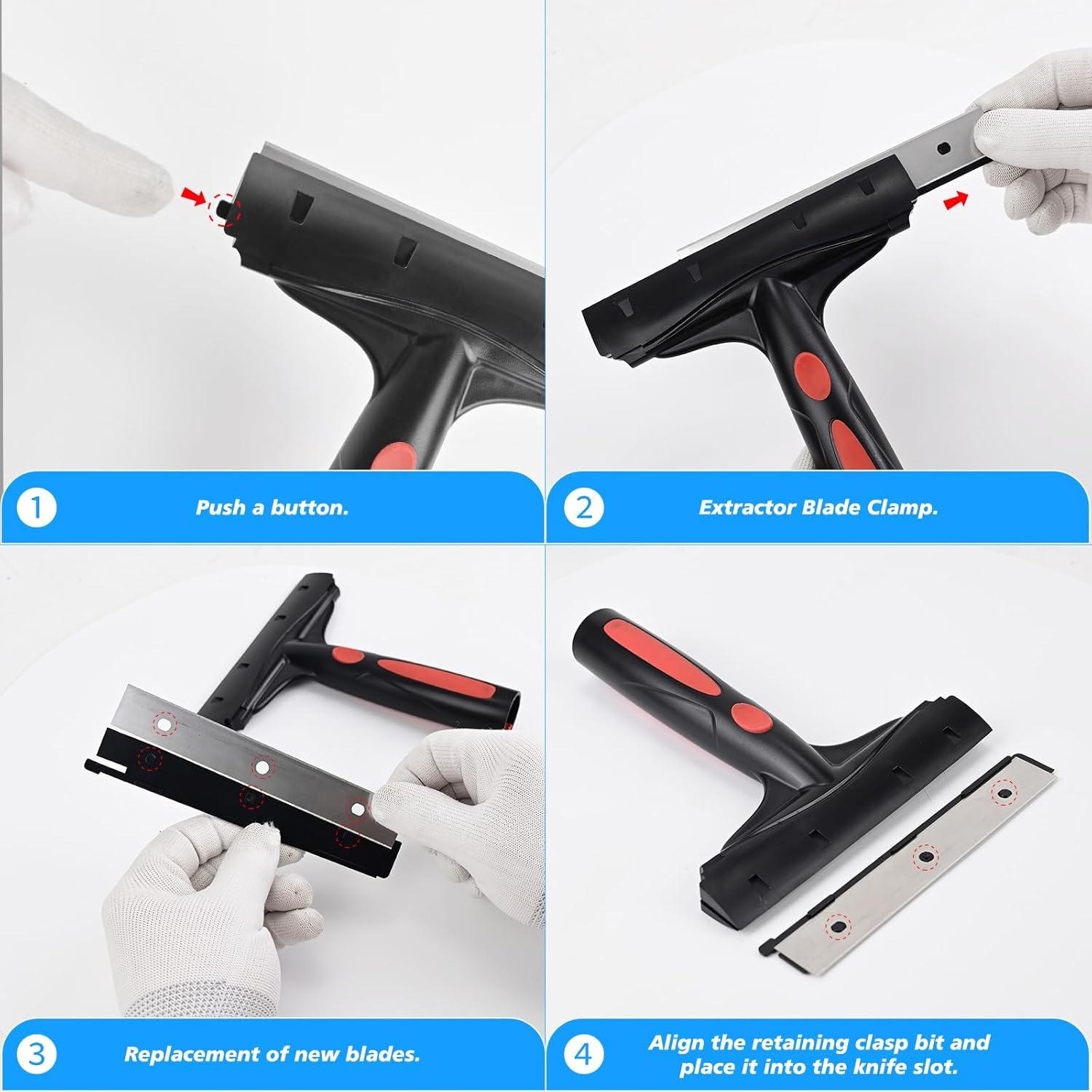 Raspador de Cuchillas EHDIS 15,24 cm con 10 Repuestos