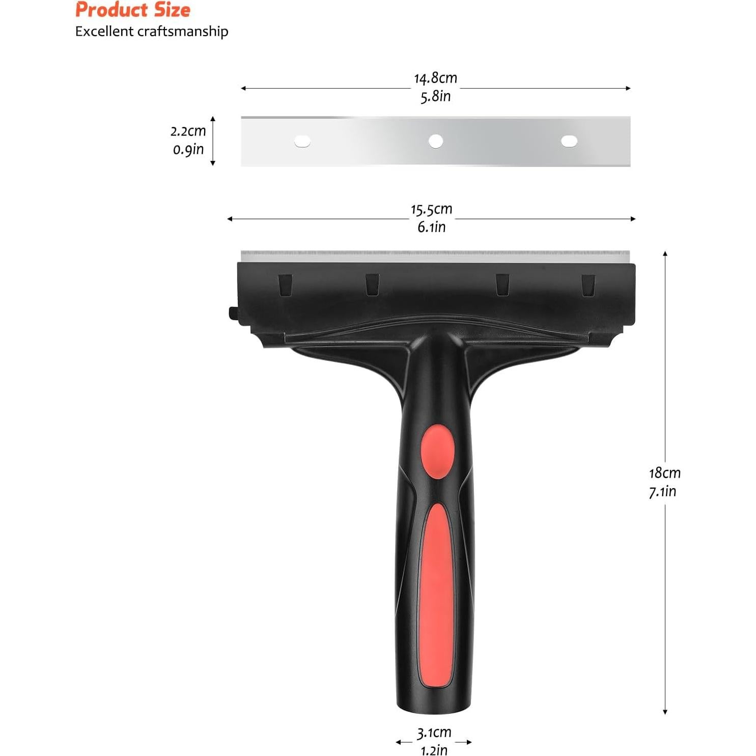 Raspador de Cuchillas EHDIS 15,24 cm con 10 Repuestos
