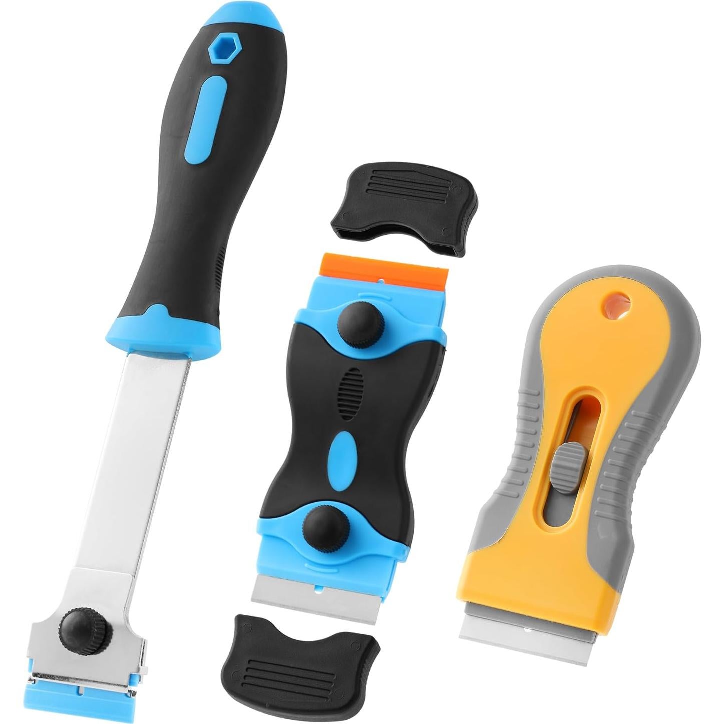 Juego de raspadores Bates con 50 cuchillas plásticas y 30 metálicas