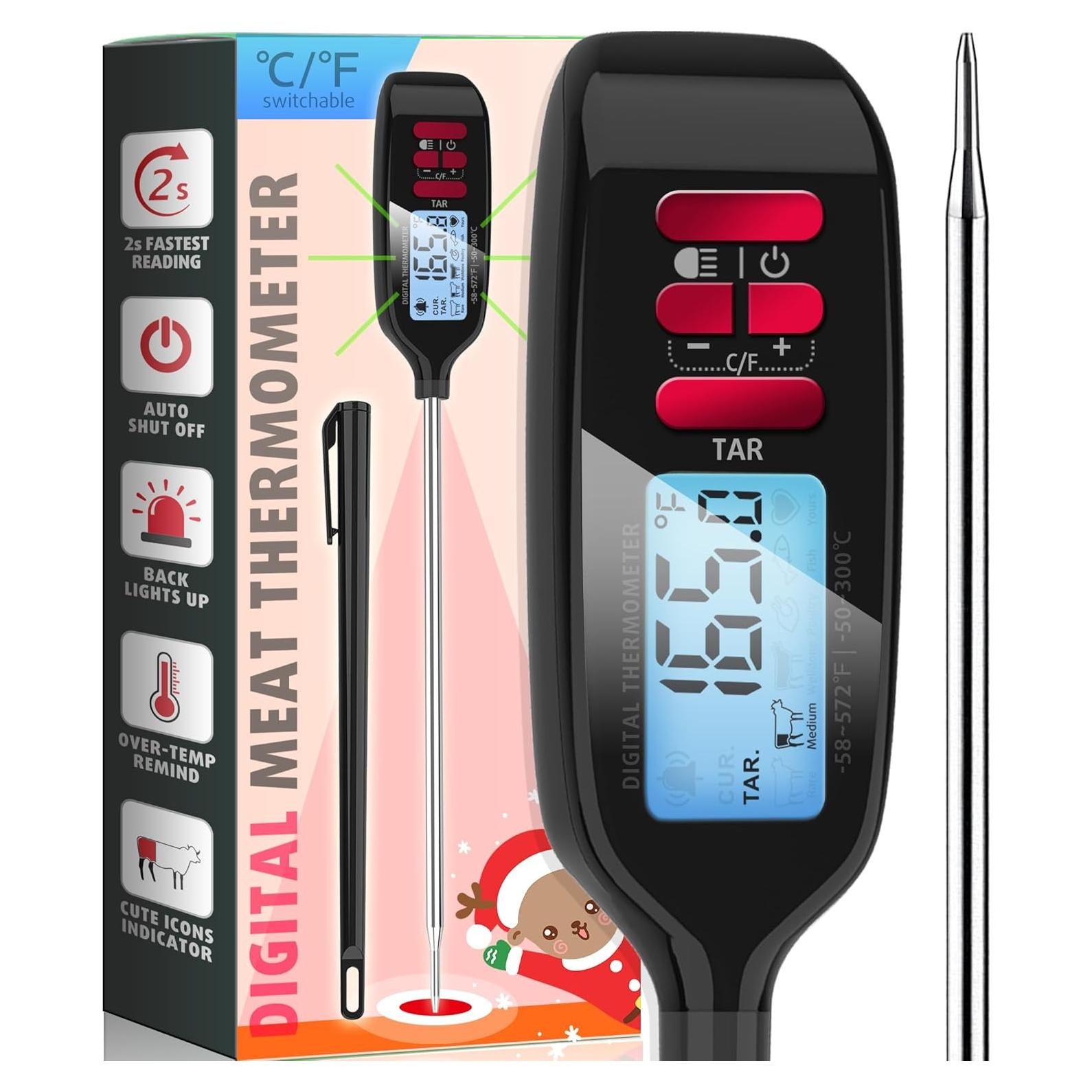 Termómetro Digital de Carne Antonki con Sonda Larga 13.9cm