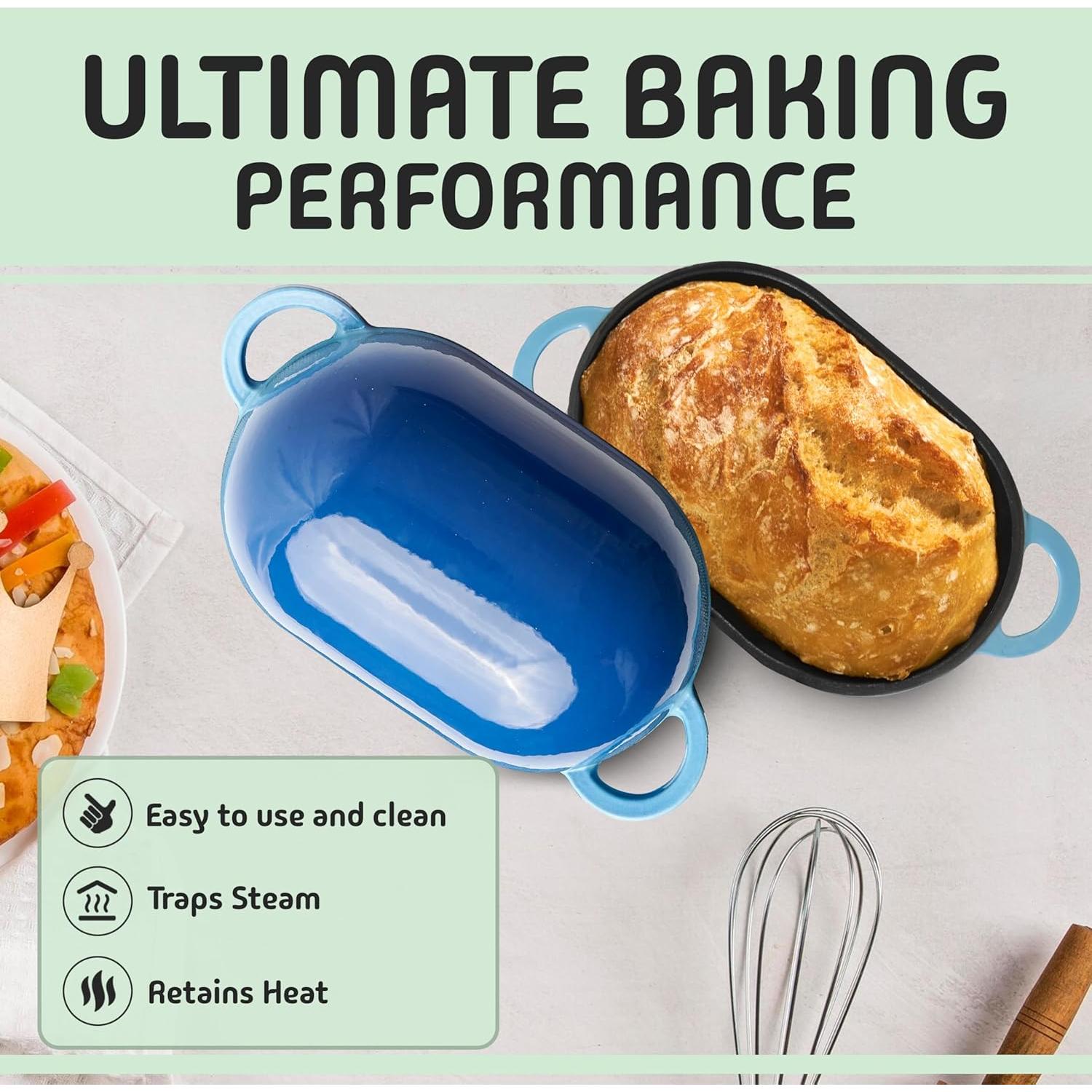 Horno Holandés LoafNest 2L Hierro Fundido Esmaltado