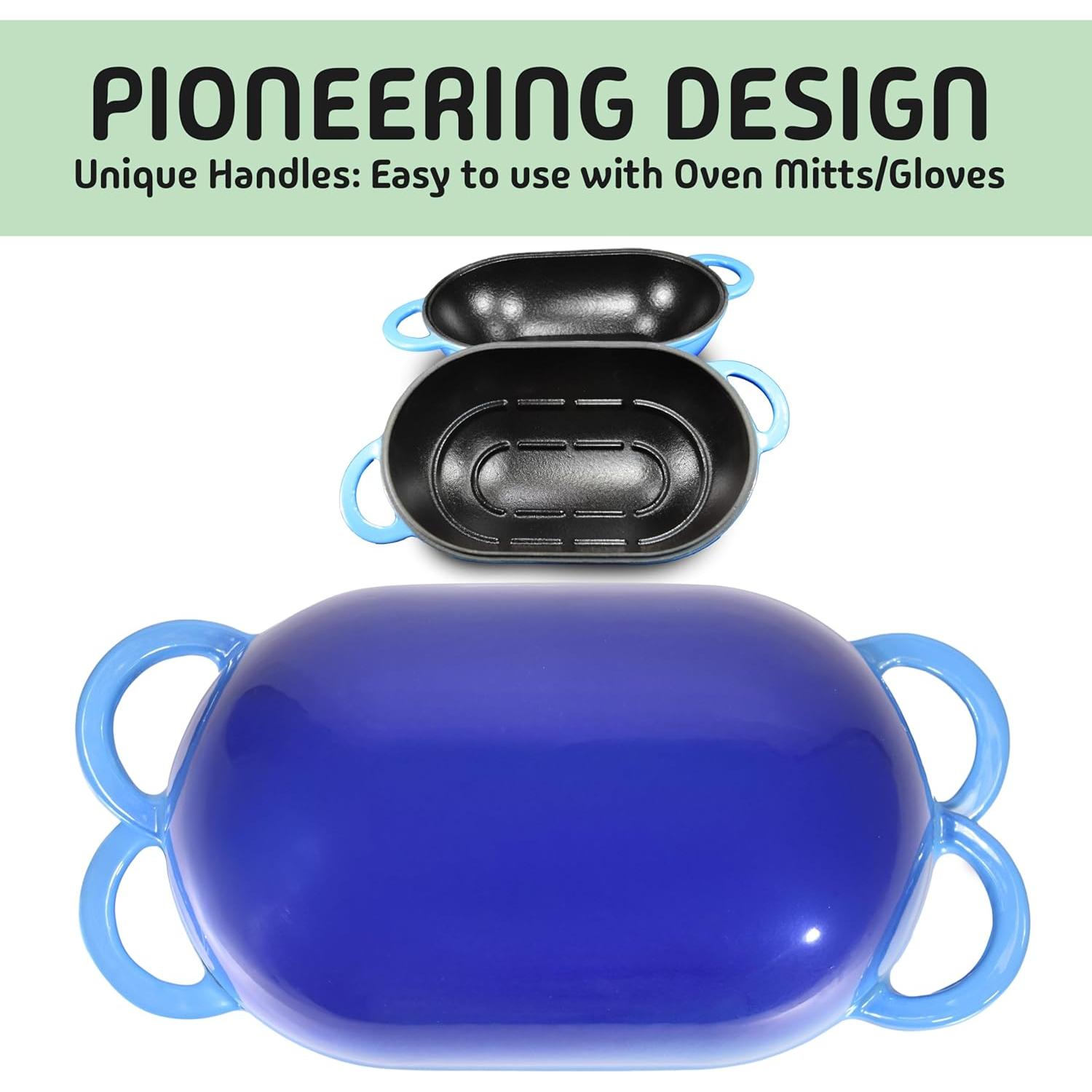 Horno Holandés LoafNest 2L Hierro Fundido Esmaltado