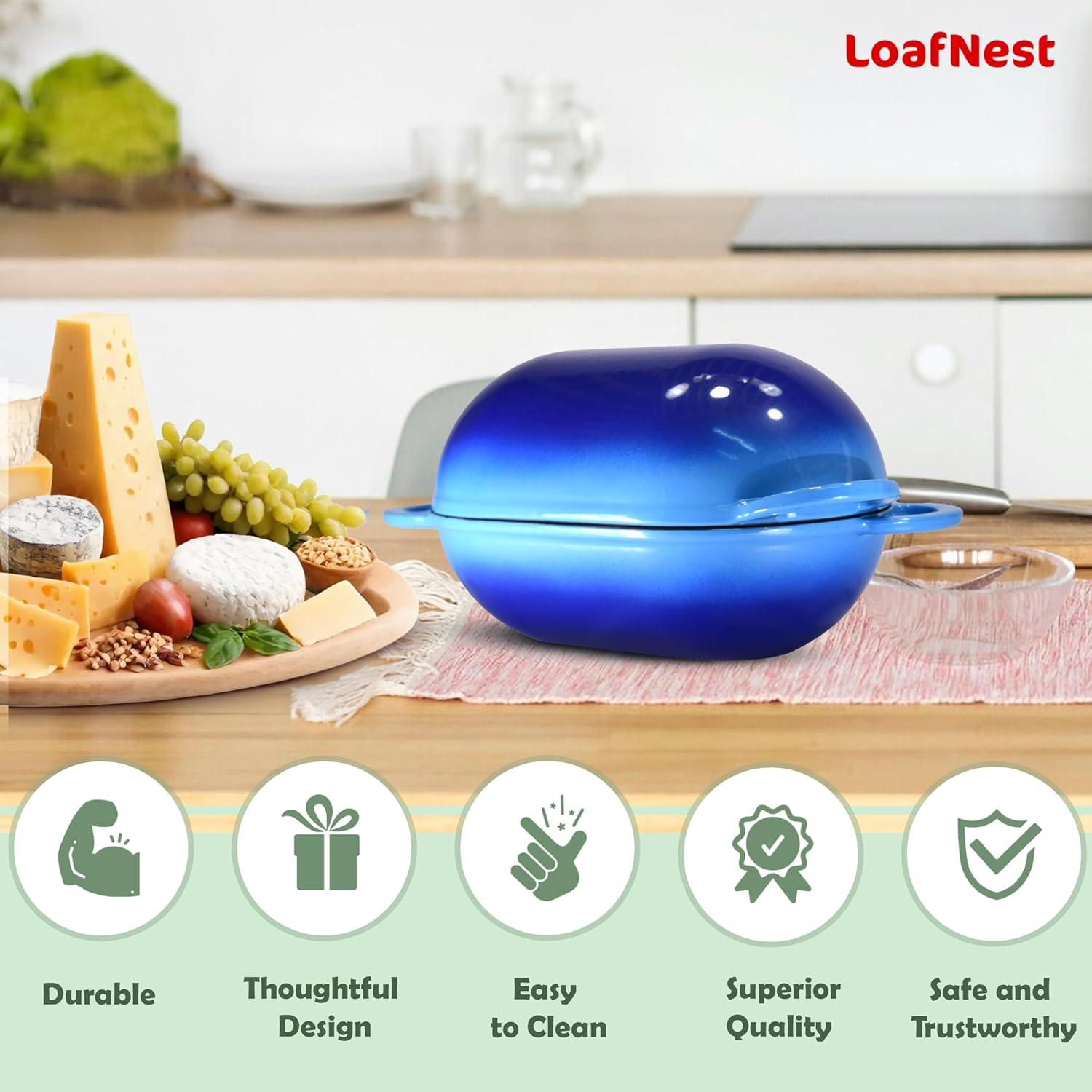 Horno Holandés LoafNest 2L Hierro Fundido Esmaltado