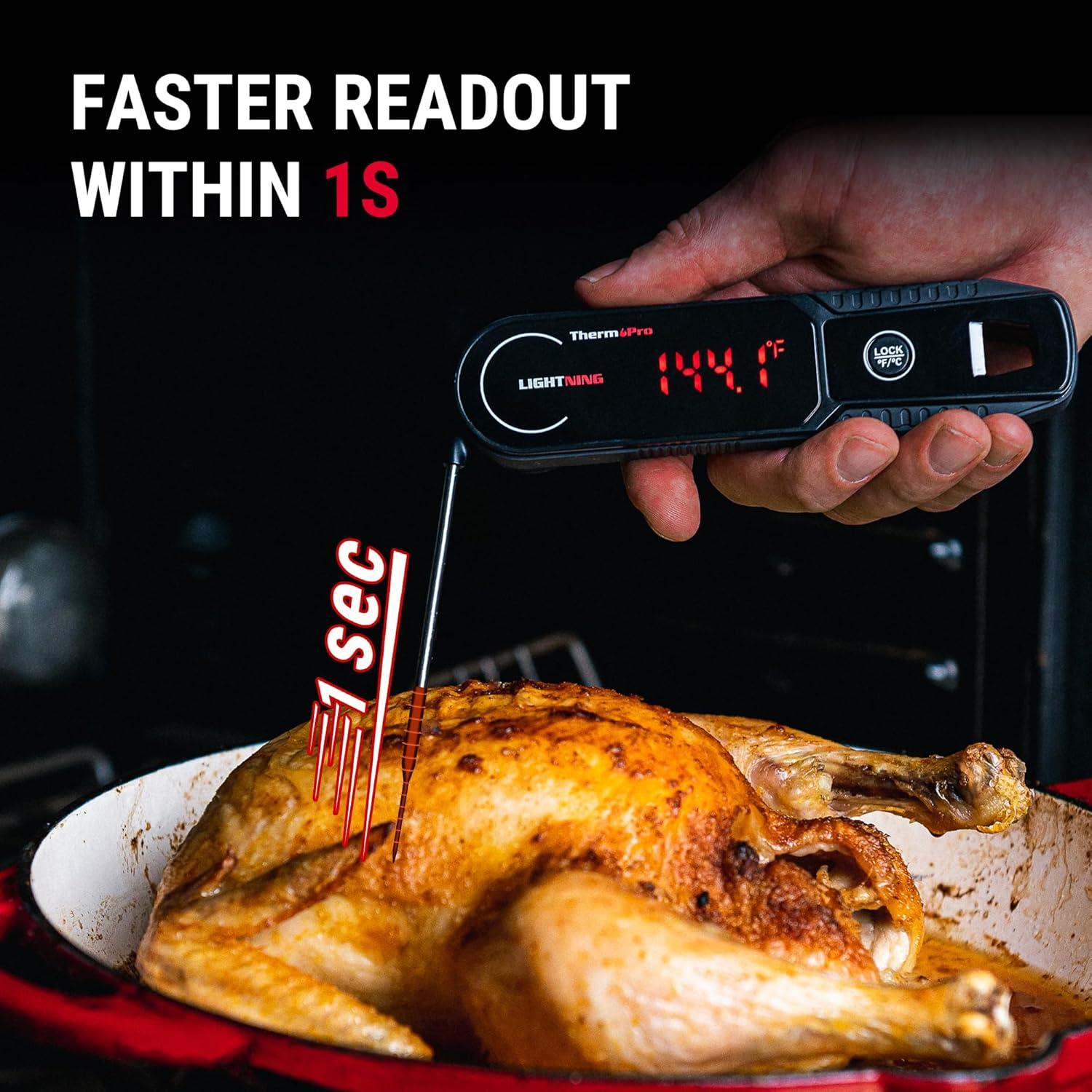 Termómetro de carne ThermoPro TP622 lectura instantánea 1s