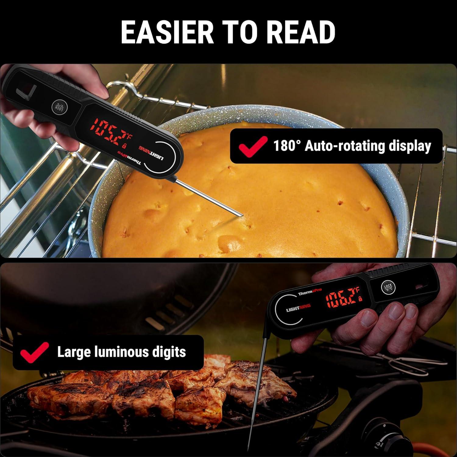 Termómetro de carne ThermoPro TP622 lectura instantánea 1s