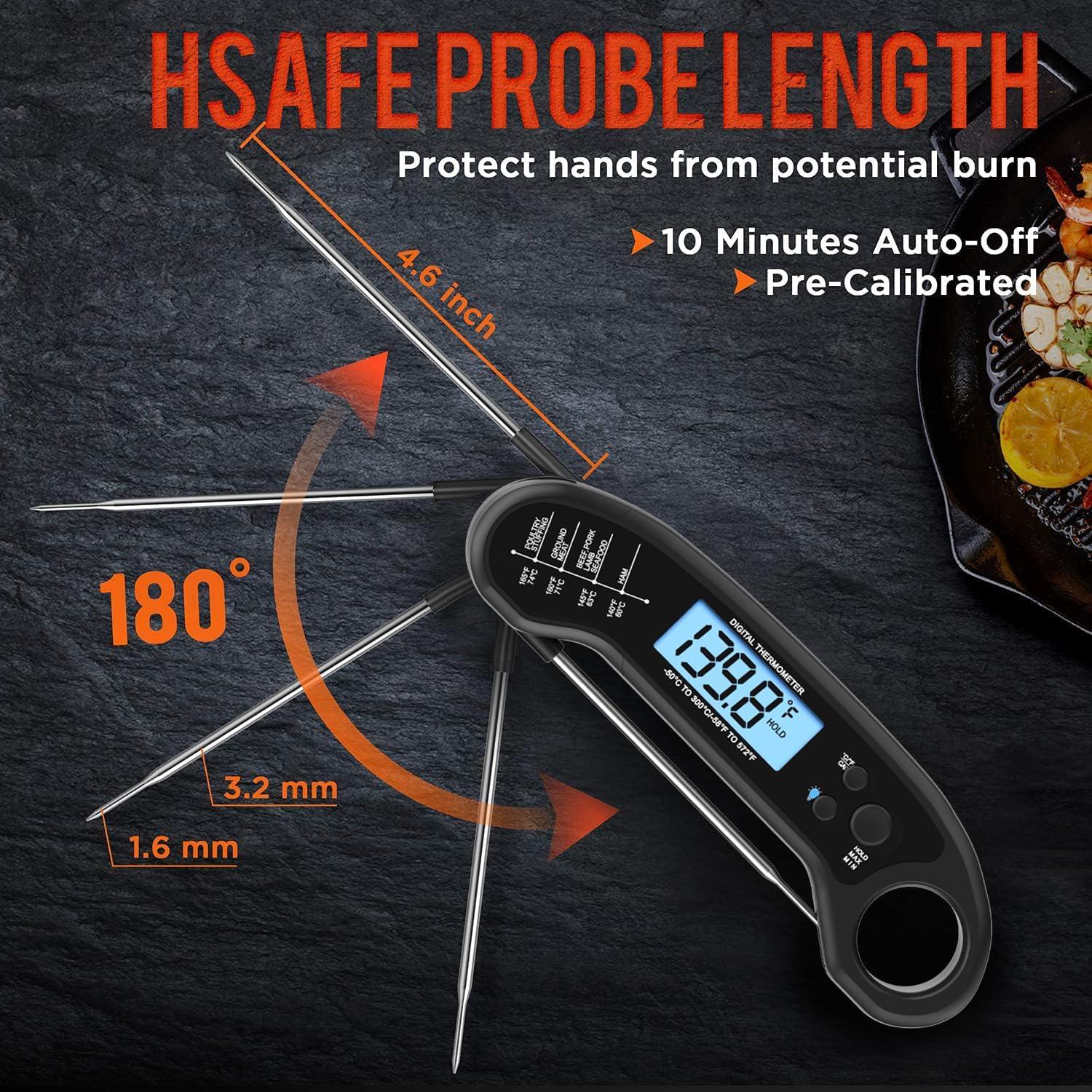 Termómetro Digital de Carne ROUUO G1 Impermeable 16.89cm