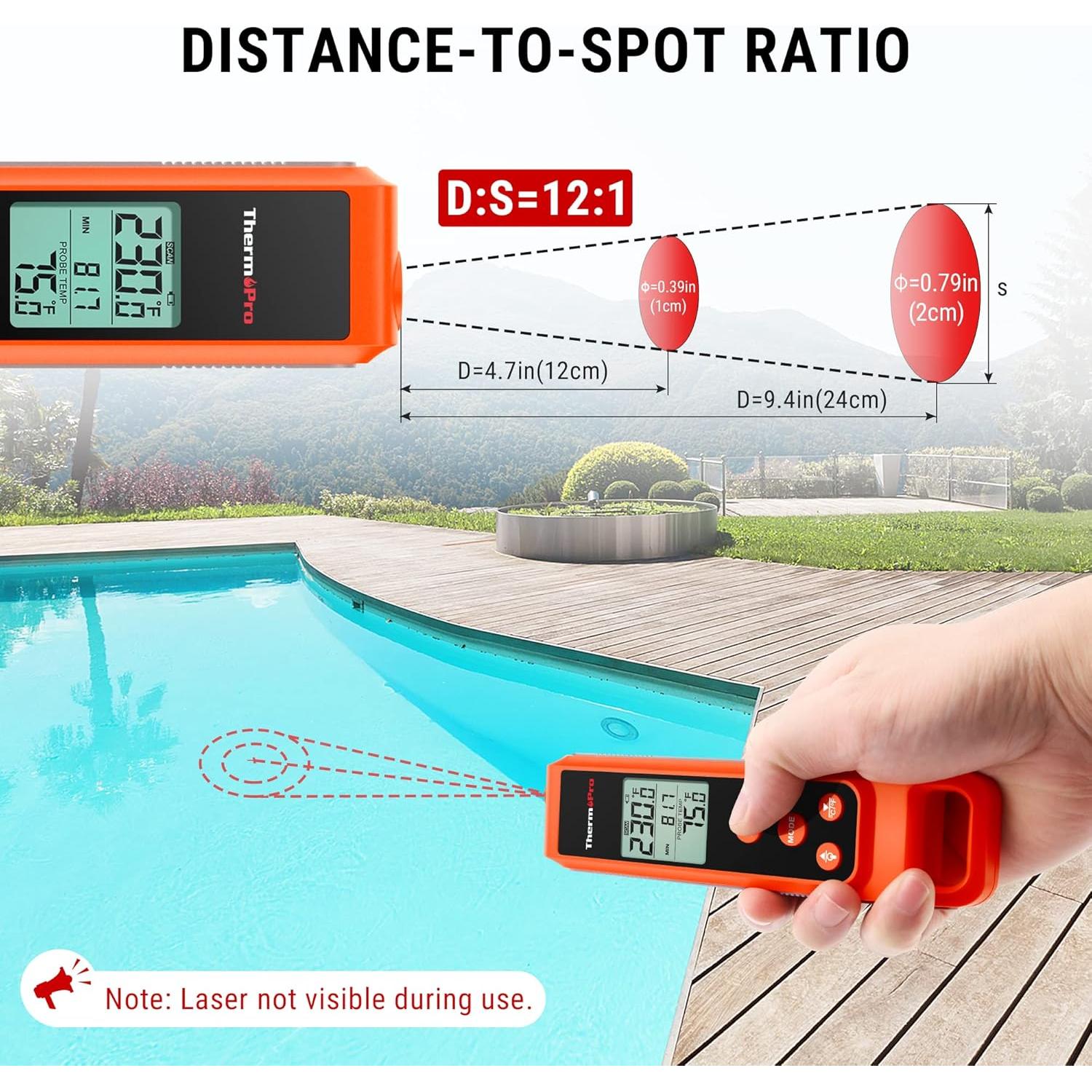 Termómetro ThermoPro TP420 2-en-1 Infrarrojo y Sonda