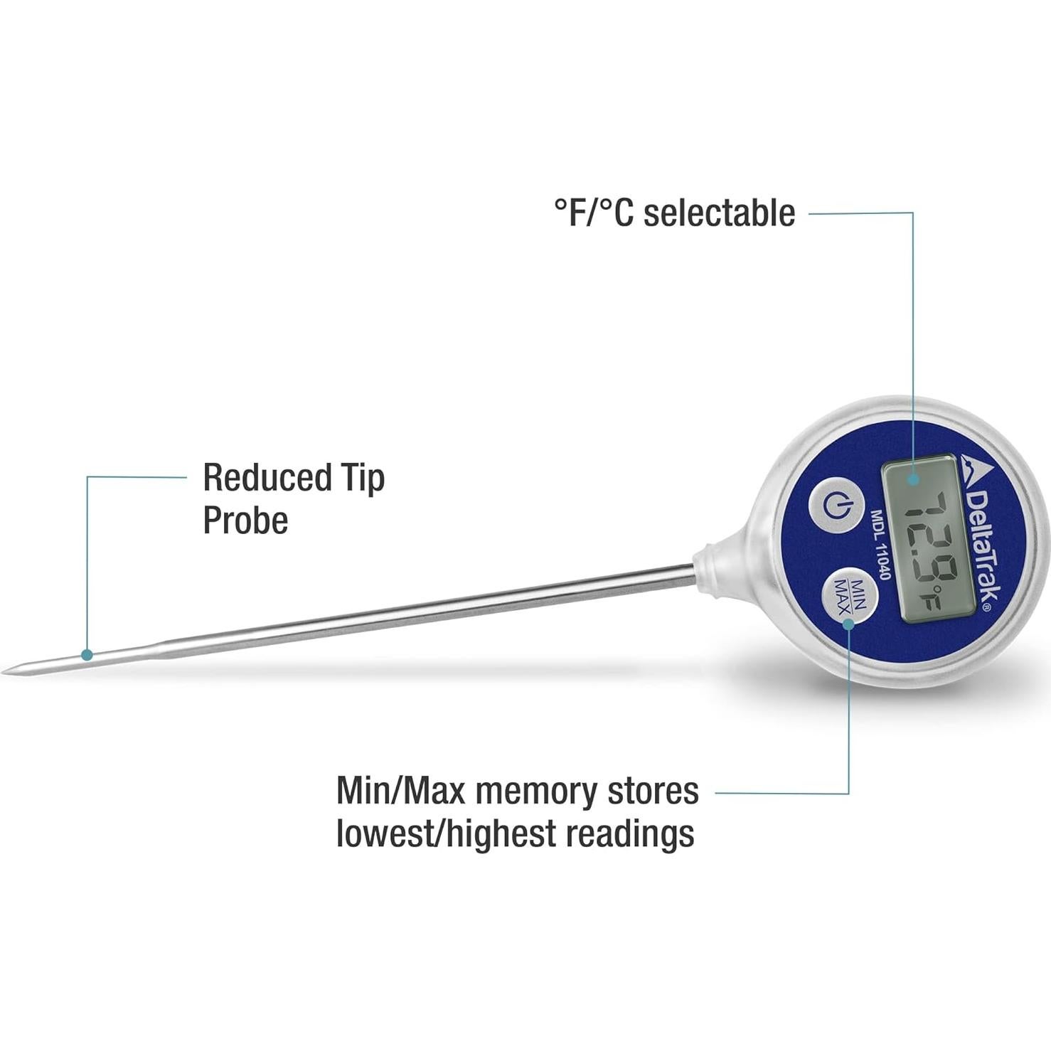 Termómetro Digital Profesional DeltaTrak 11040 Impermeable