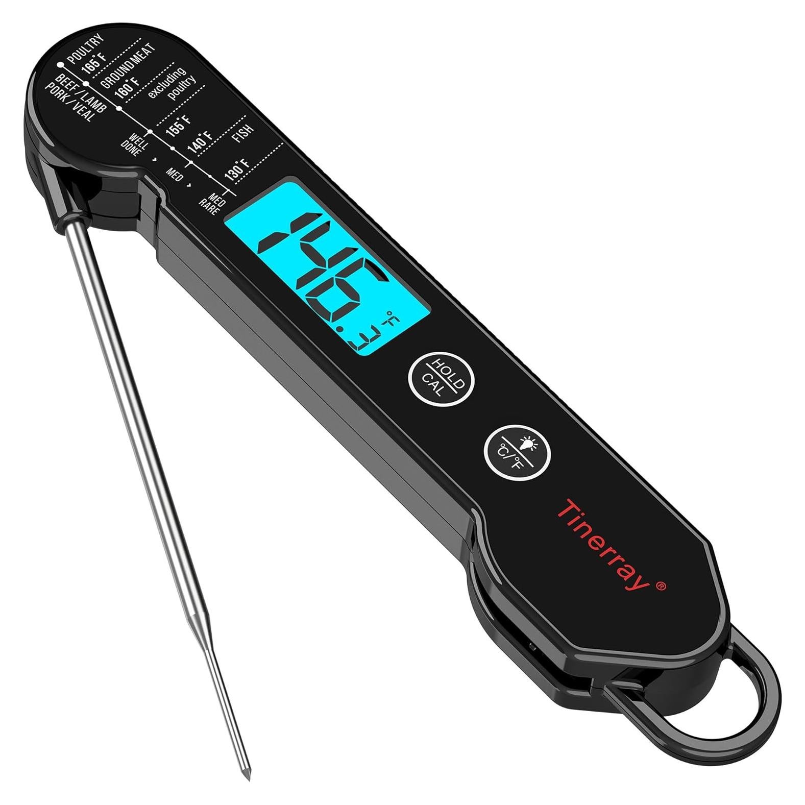Termómetro Digital de Carne Tinerray - Lectura Rápida IP67